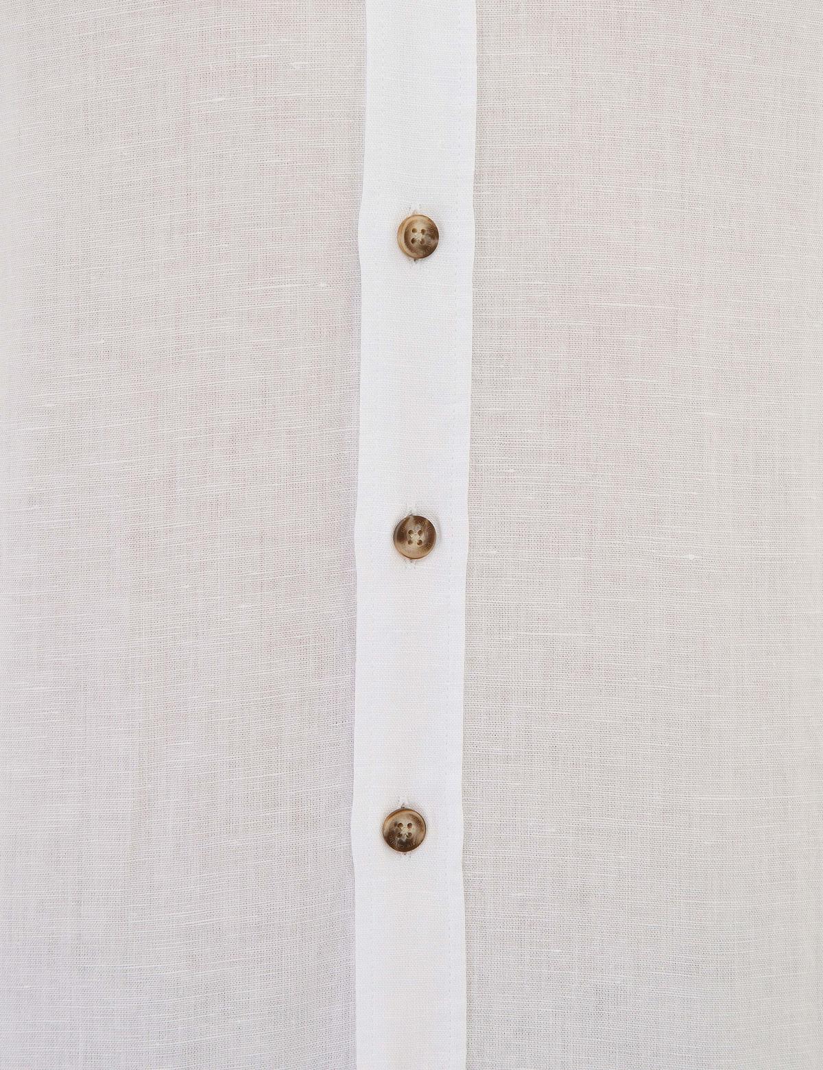 Beyaz Slim Fit Uzun Kollu Gömlek - 50220171016