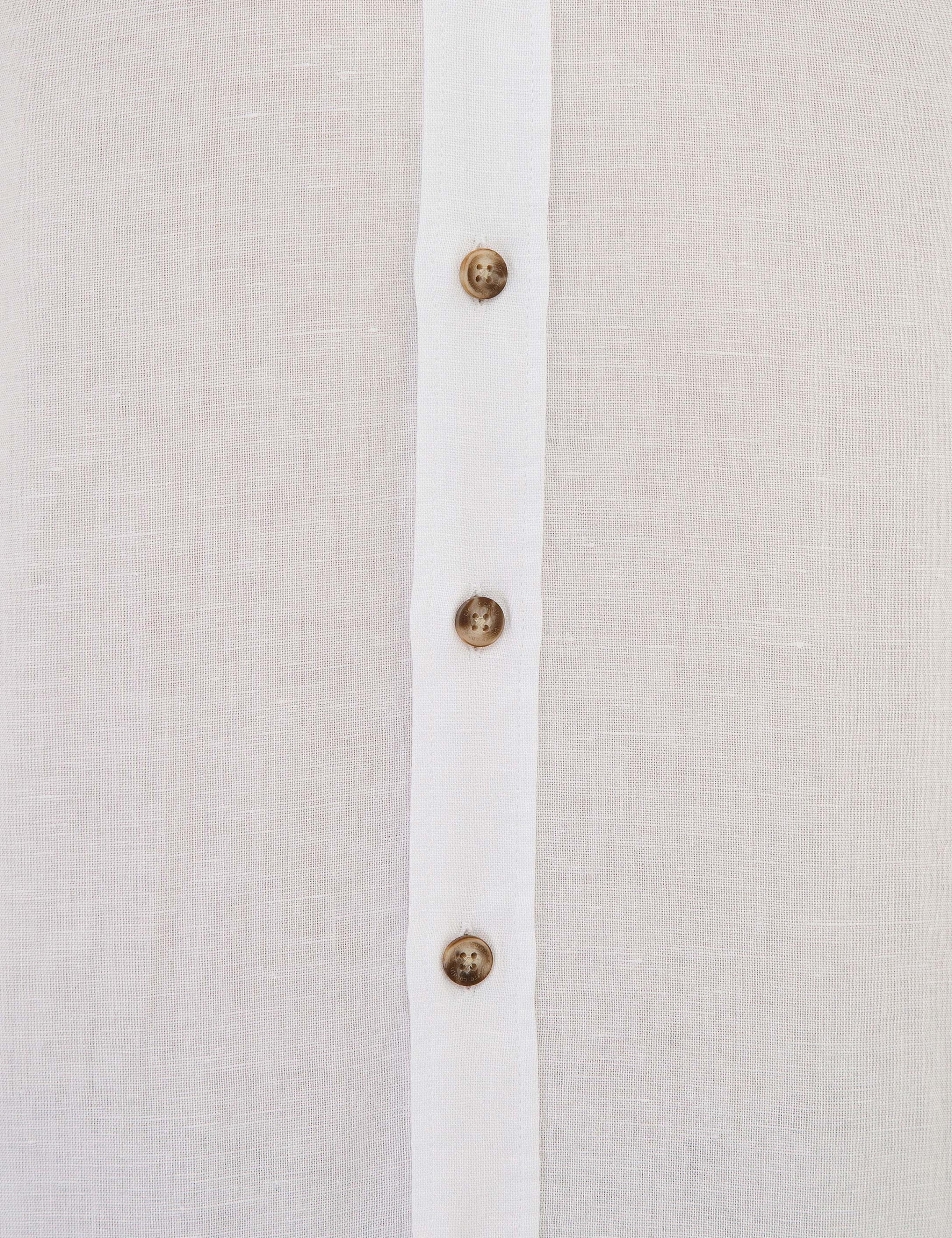 Beyaz Slim Fit Uzun Kollu Gömlek