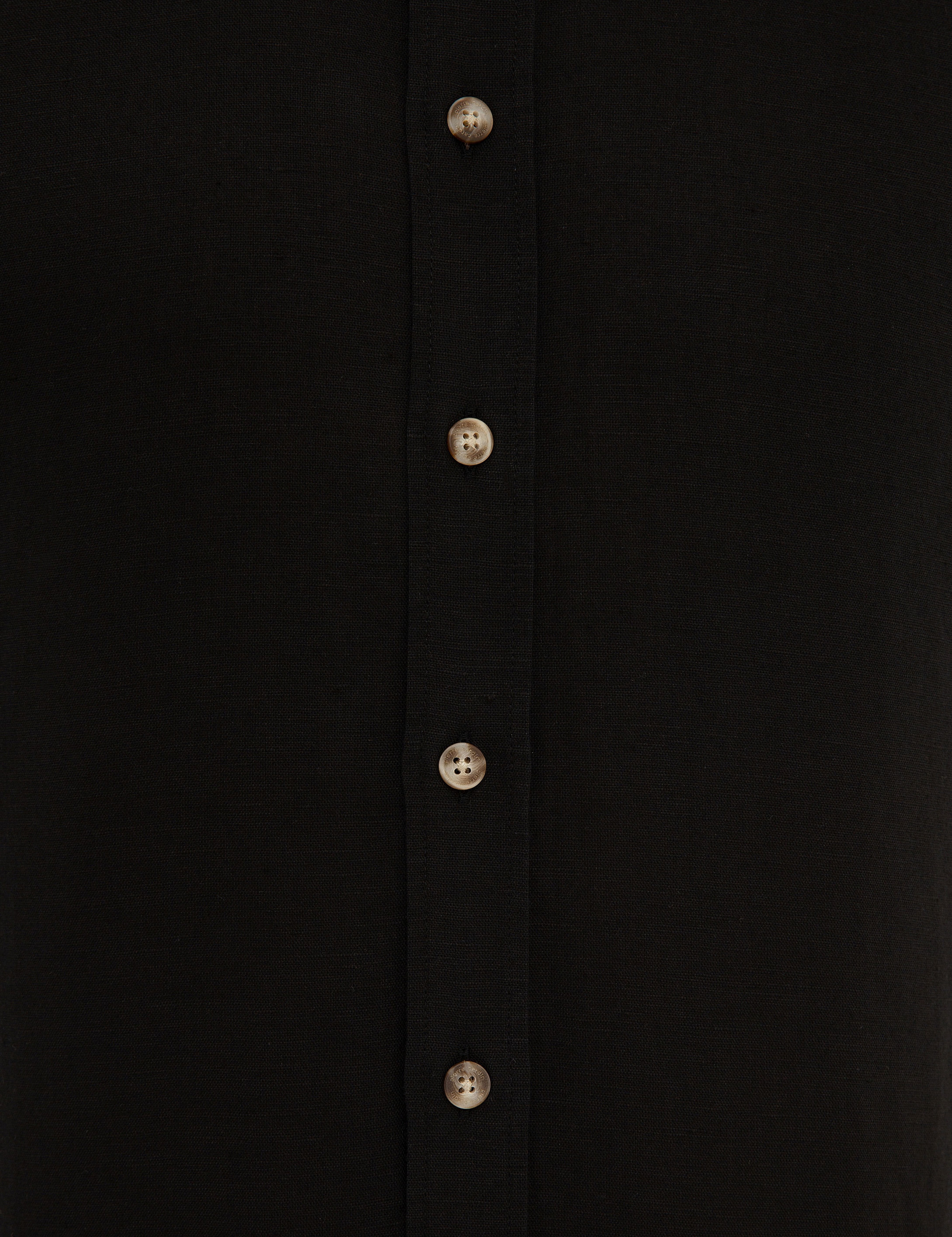 Siyah Slim Fit Uzun Kollu Gömlek - Image 5