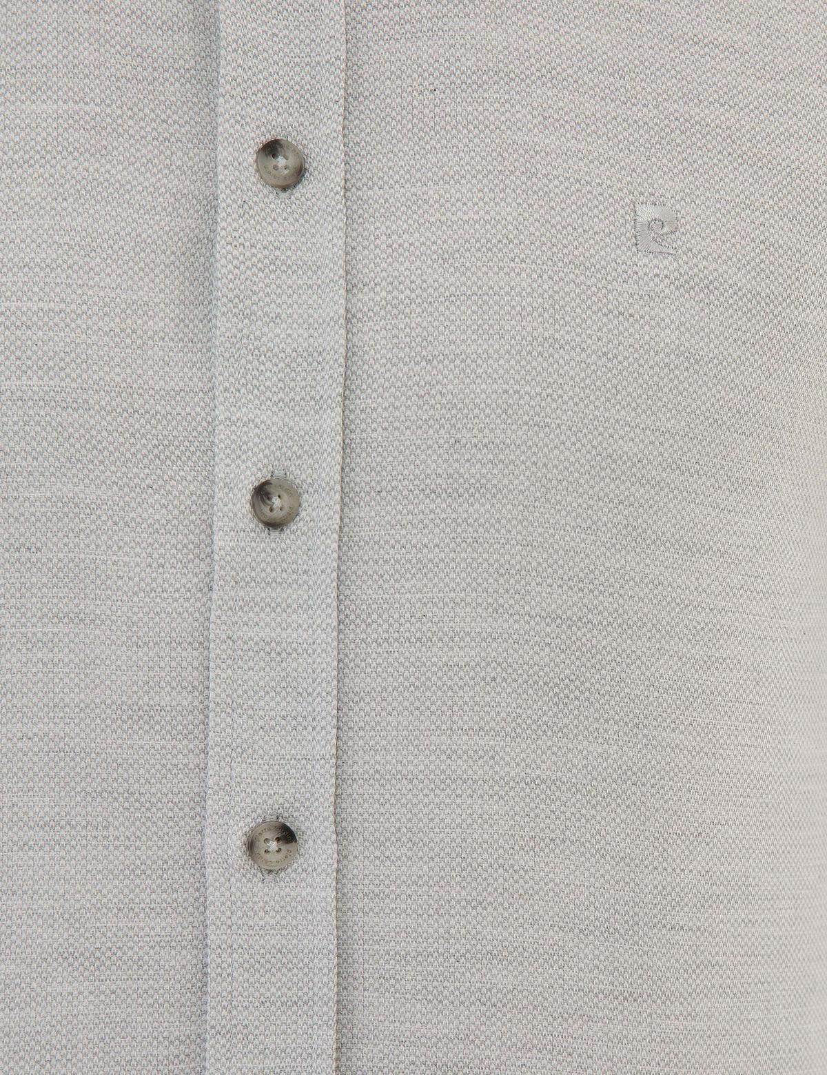 Gri Slim Fit Oxford Gömlek - 50220193010