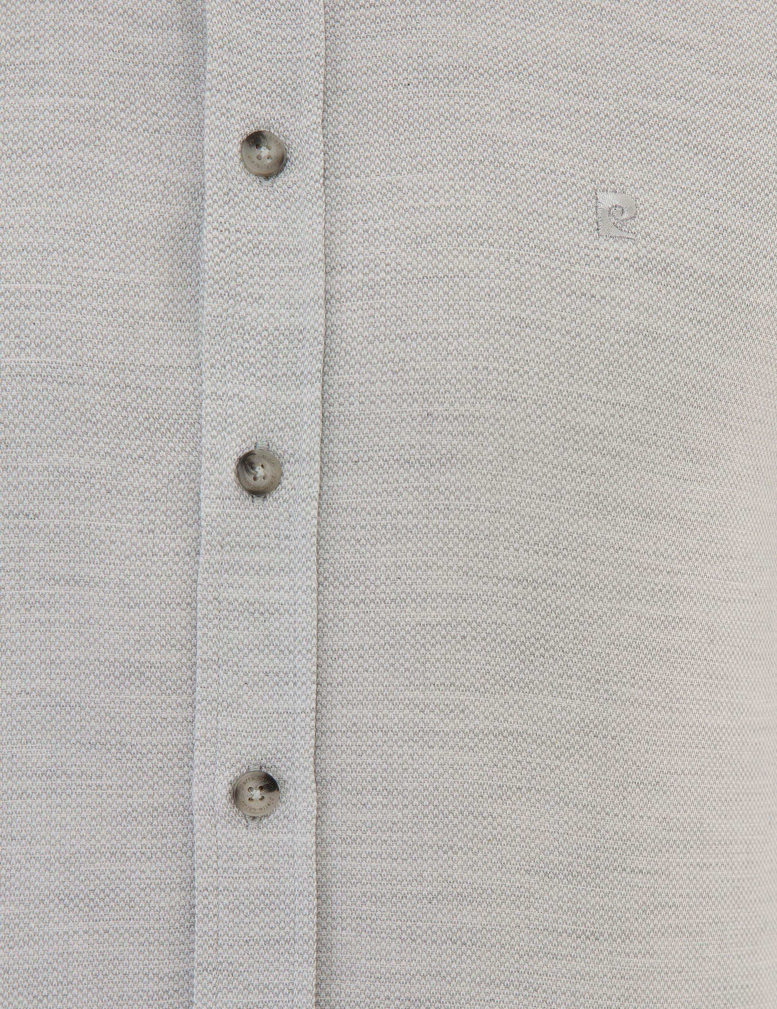 Gri Slim Fit Oxford Gömlek