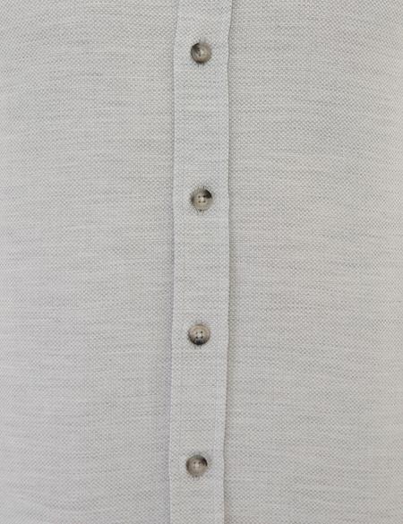 Gri Slim Fit Oxford Gömlek - 50220193010