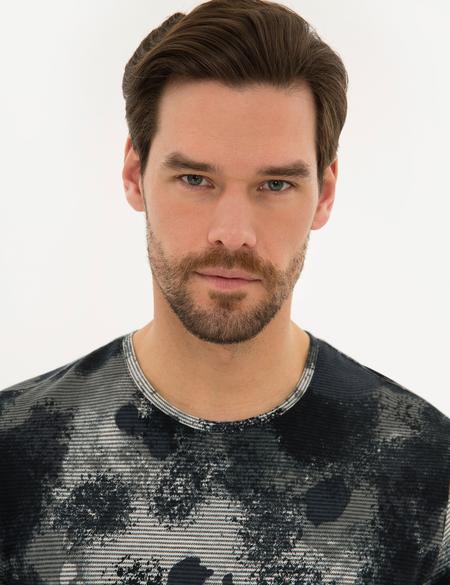 Siyah Slim Fit Tişört - 50218457003