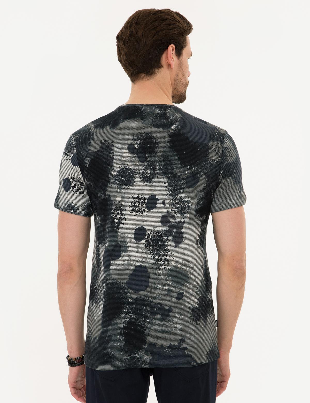 Siyah Slim Fit Tişört - 50218457003