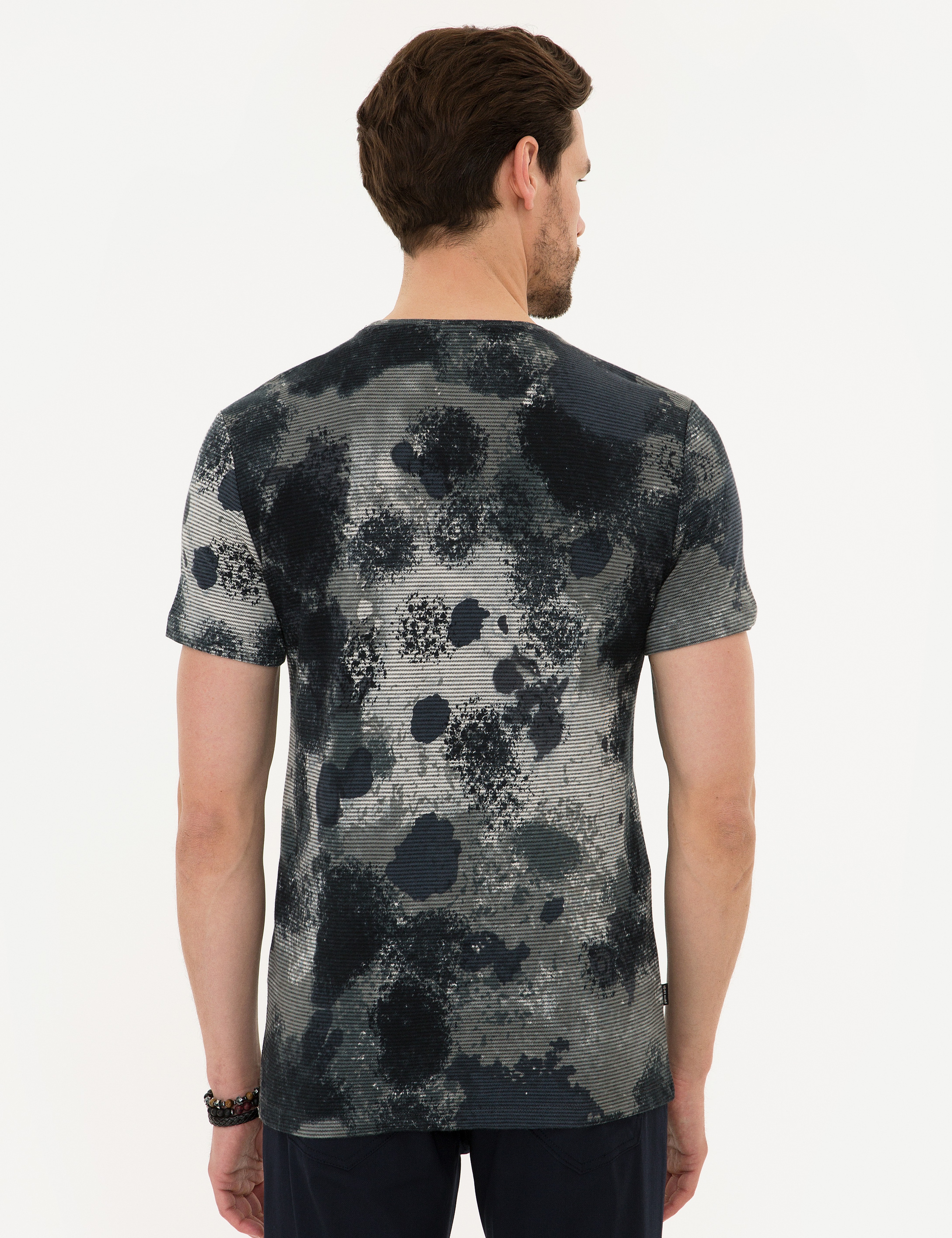 Siyah Slim Fit Tişört - Image 3