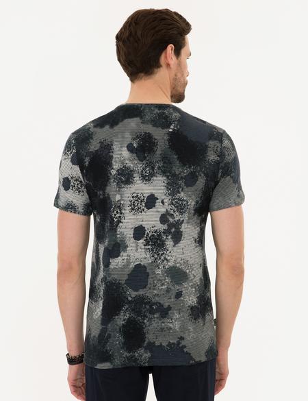 Siyah Slim Fit Tişört - 50218457003