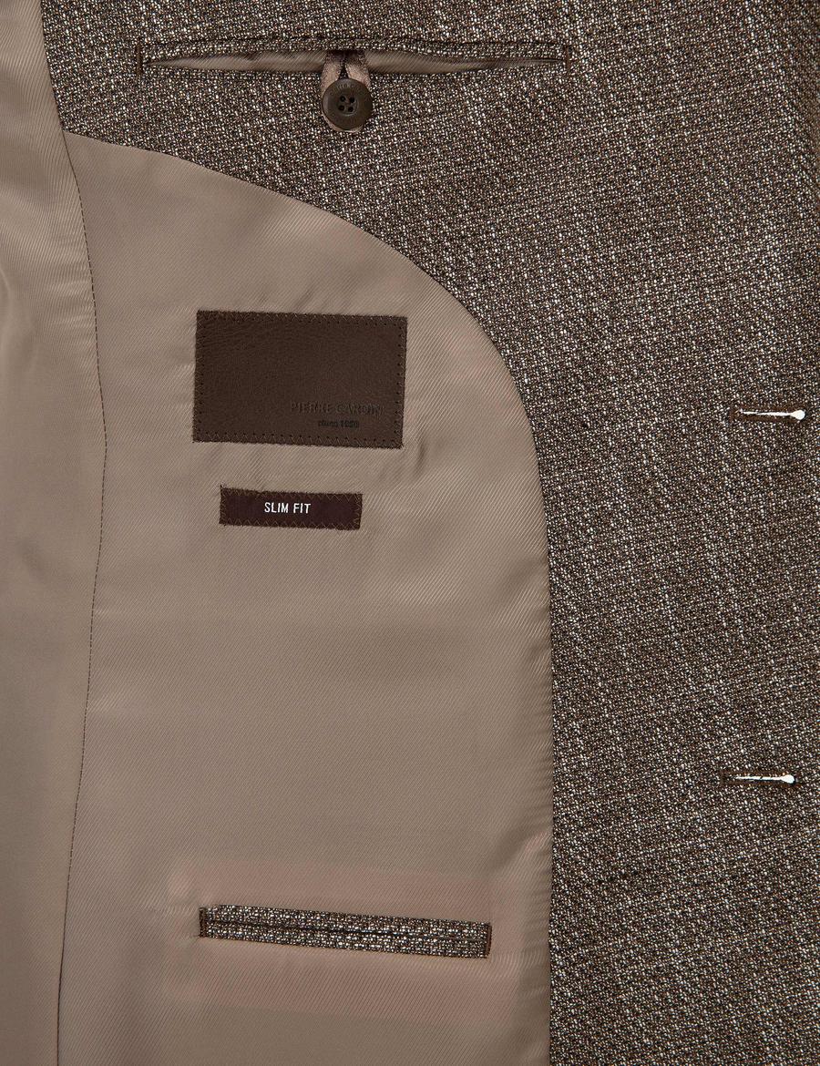 Kahverengi Slim Fit Ceket