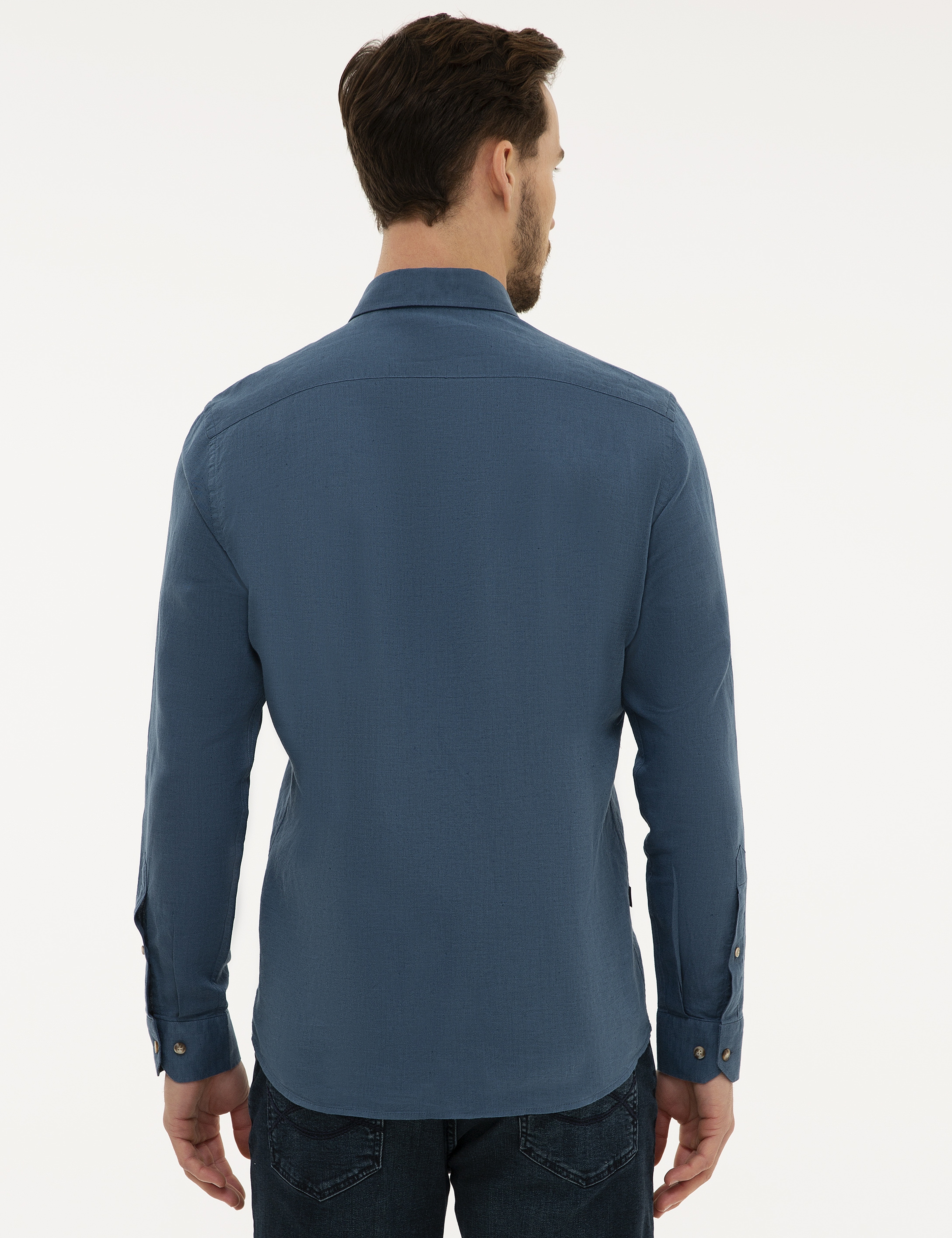 Mavi Slim Fit Gömlek