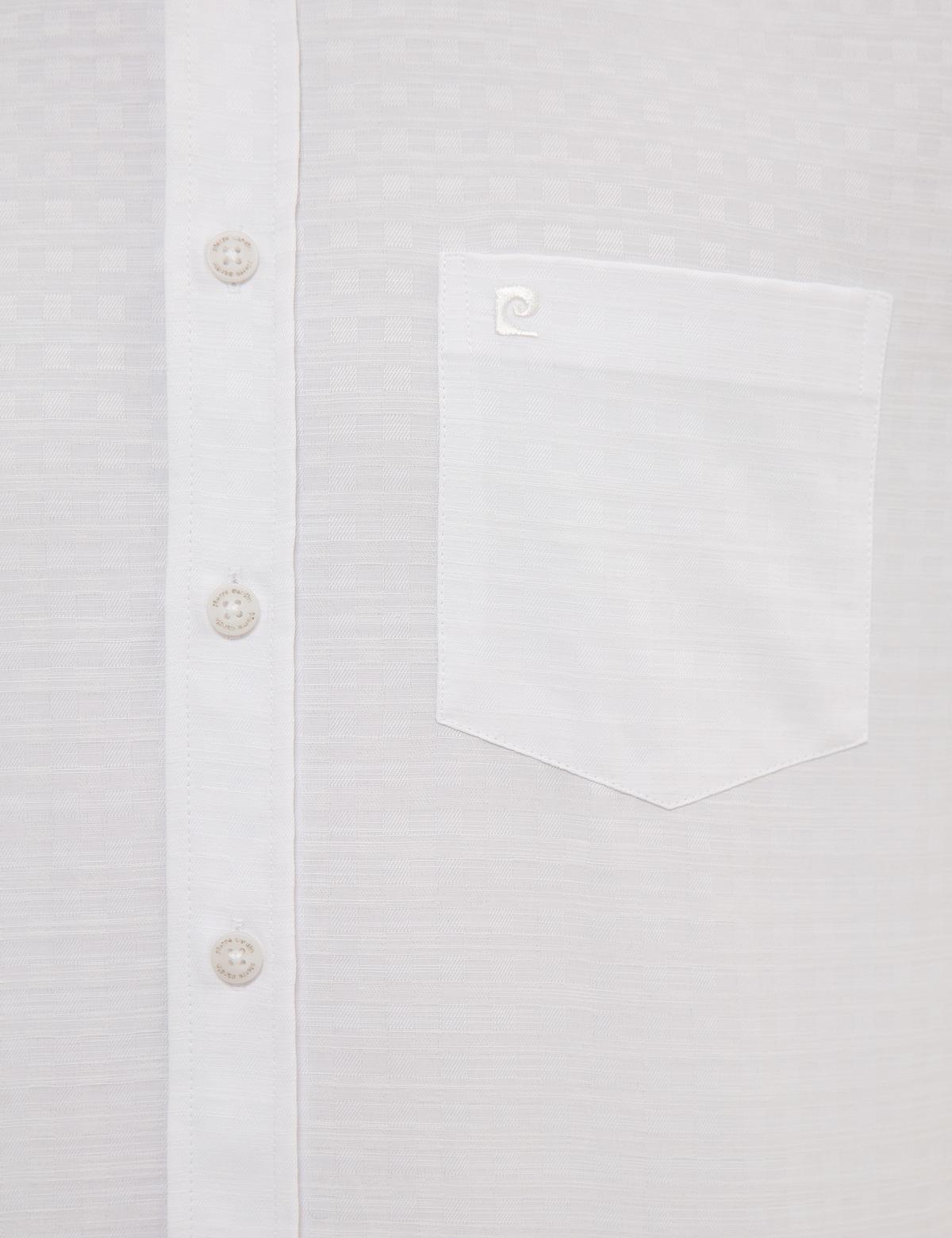 Beyaz Regular Fit Kısa Kollu Gömlek - 50219308018