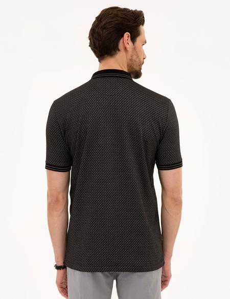 Siyah Regular Fit Polo Yaka Tişört - 50219448028