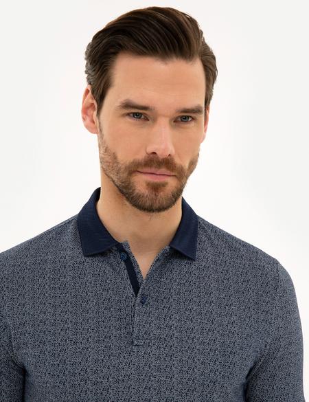 Lacivert Slim Fit Polo Yaka Tişört - 50218532048
