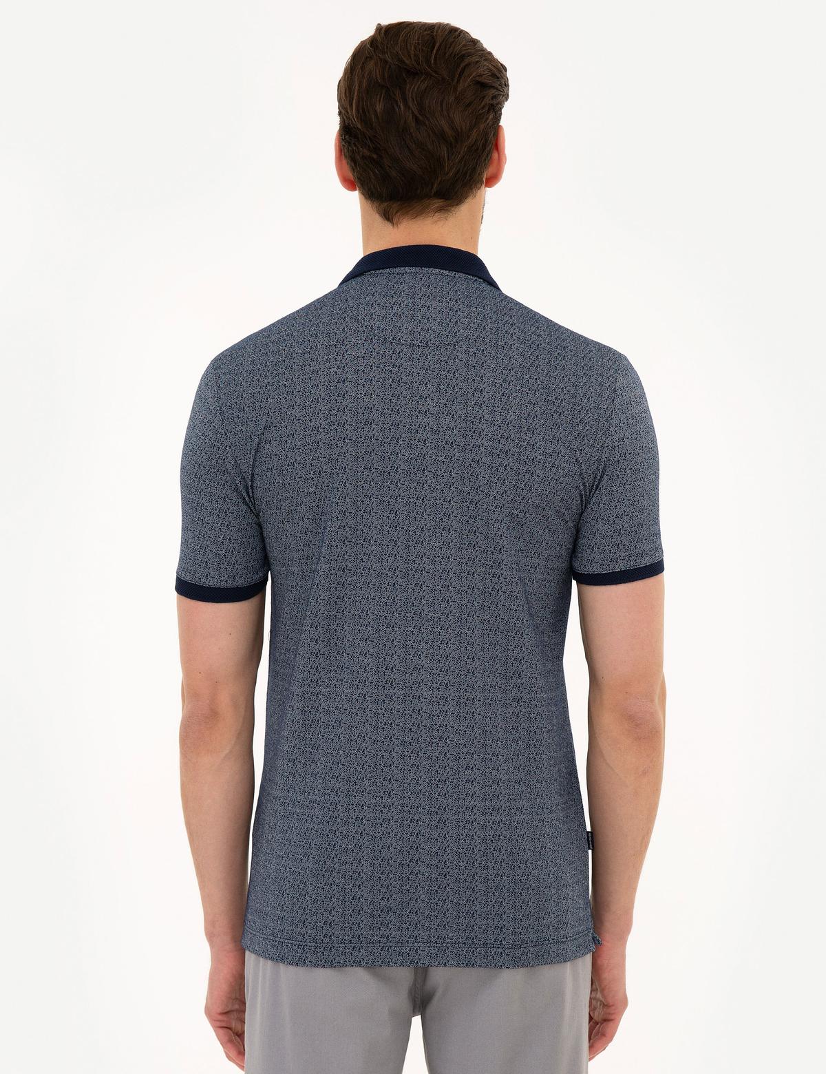 Lacivert Slim Fit Polo Yaka Tişört - 50218532048