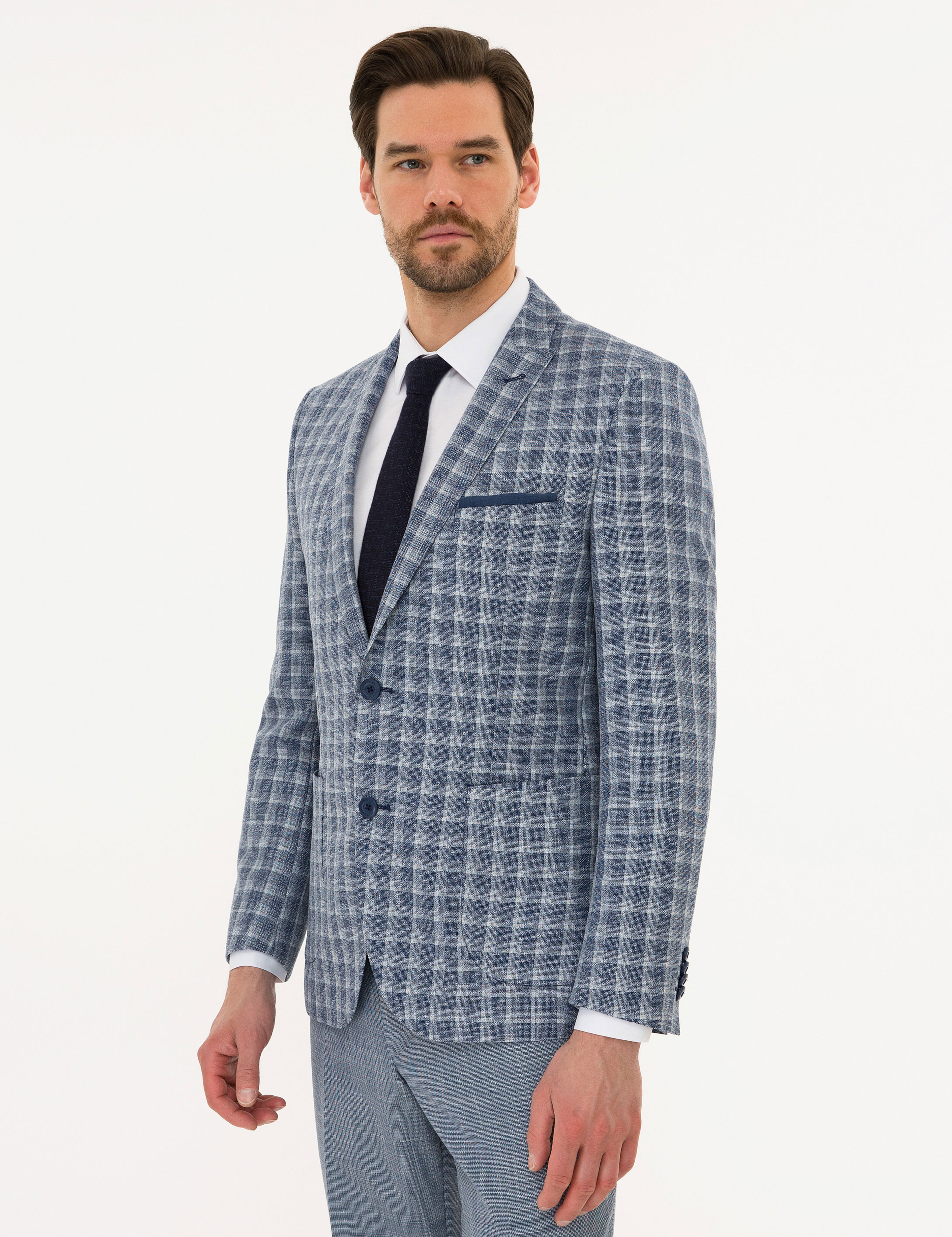 Lacivert Ex. Slim Fit Ceket - Image 3