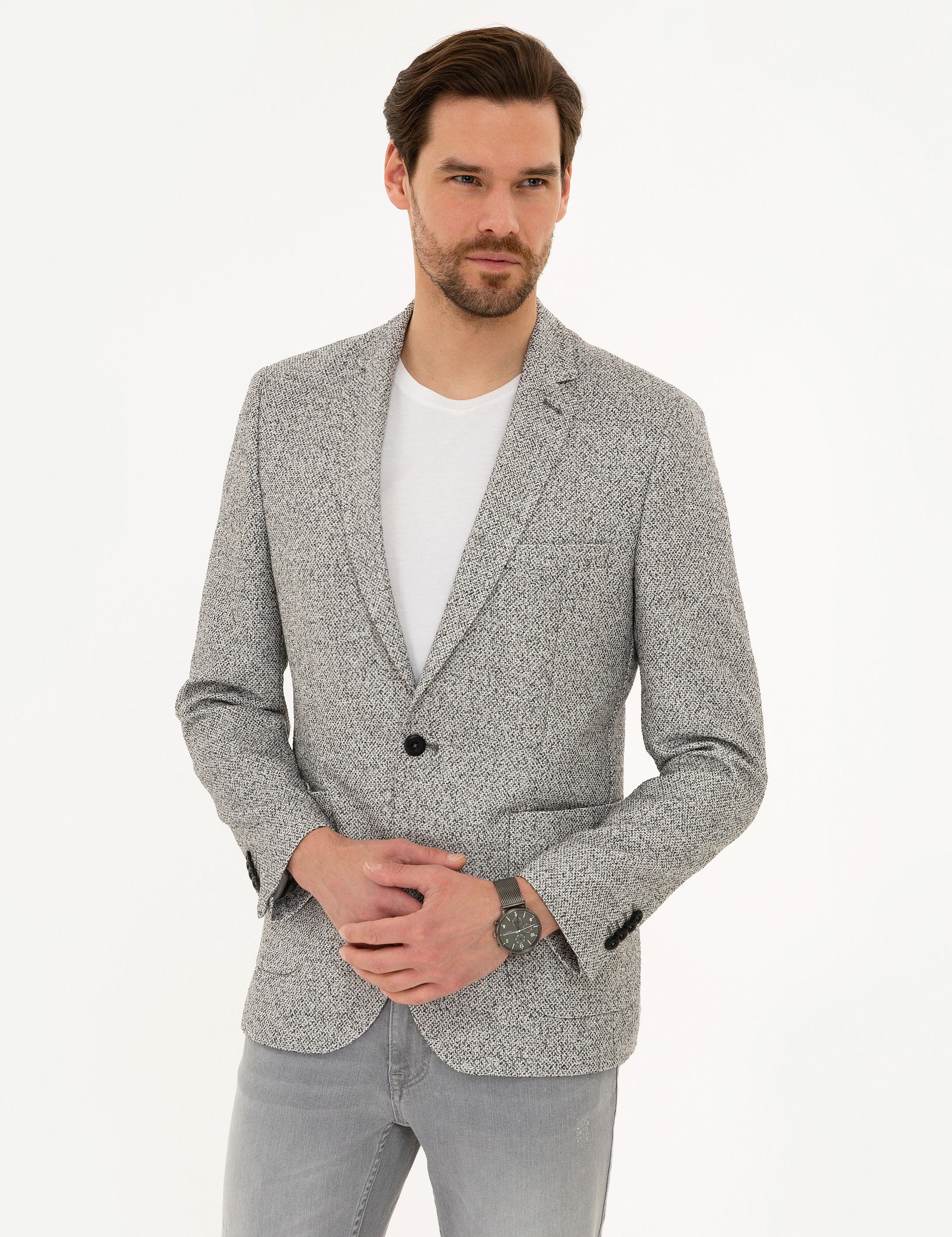 Gri Ex. Slim Fit Ceket