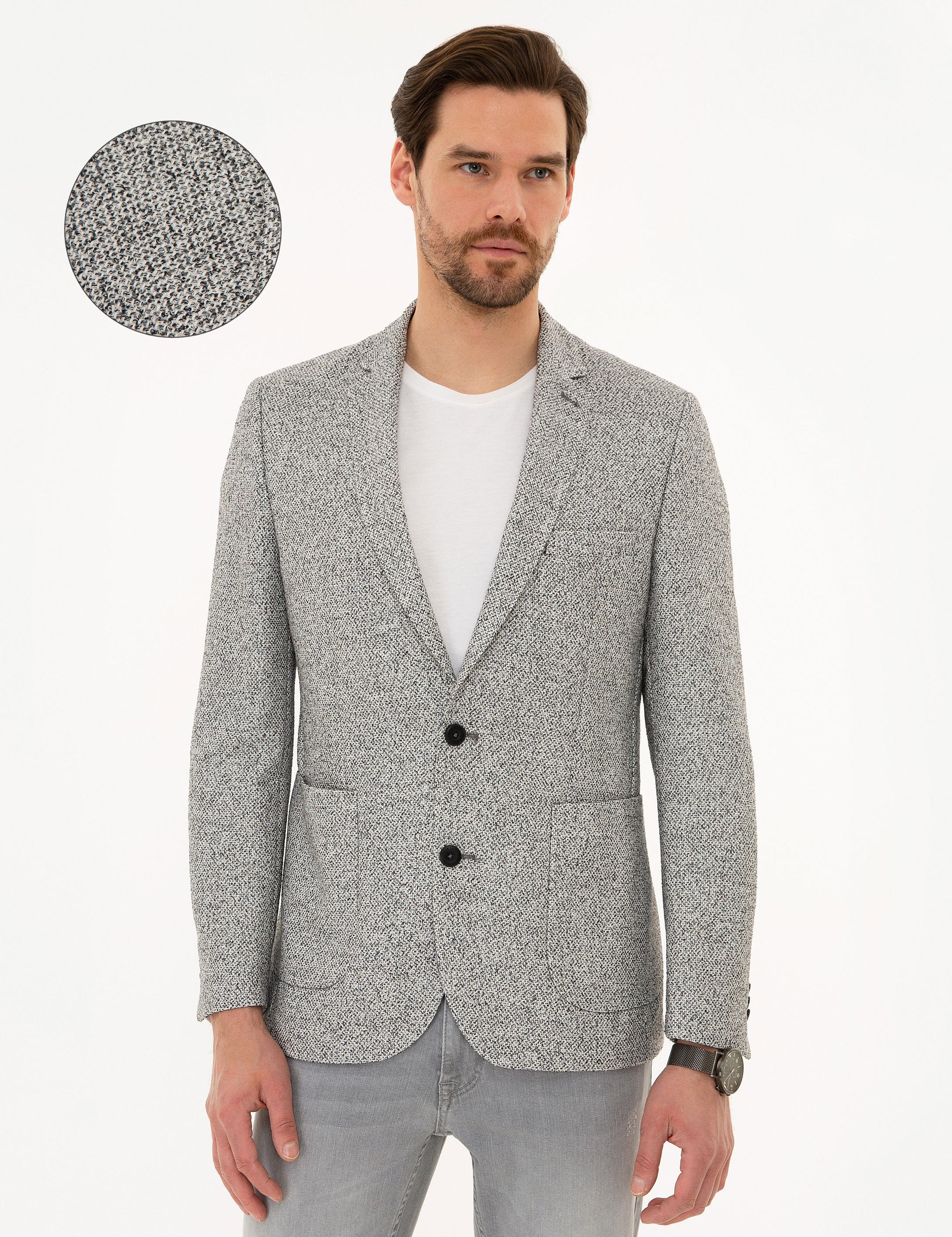 Gri Ex. Slim Fit Ceket