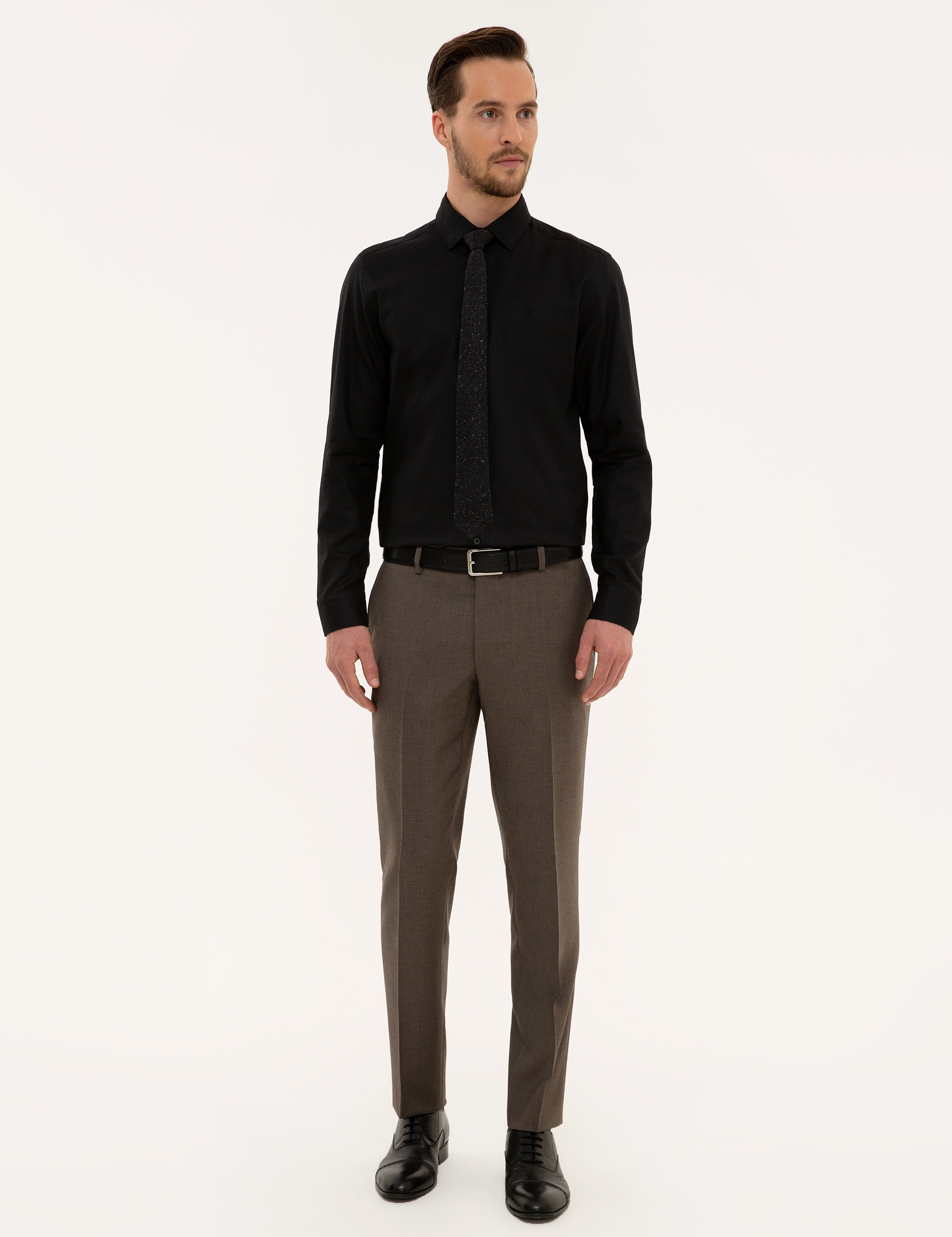 Siyah Slim Fit Gömlek - Image 4