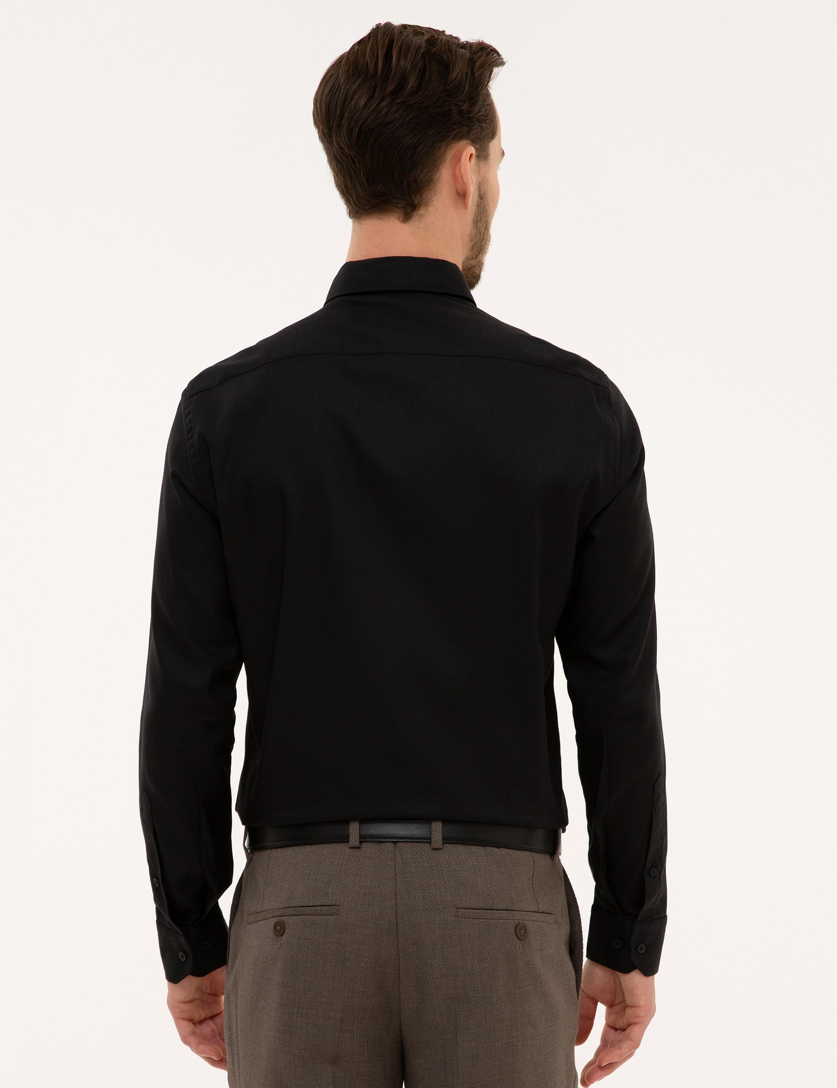 Siyah Slim Fit Gömlek