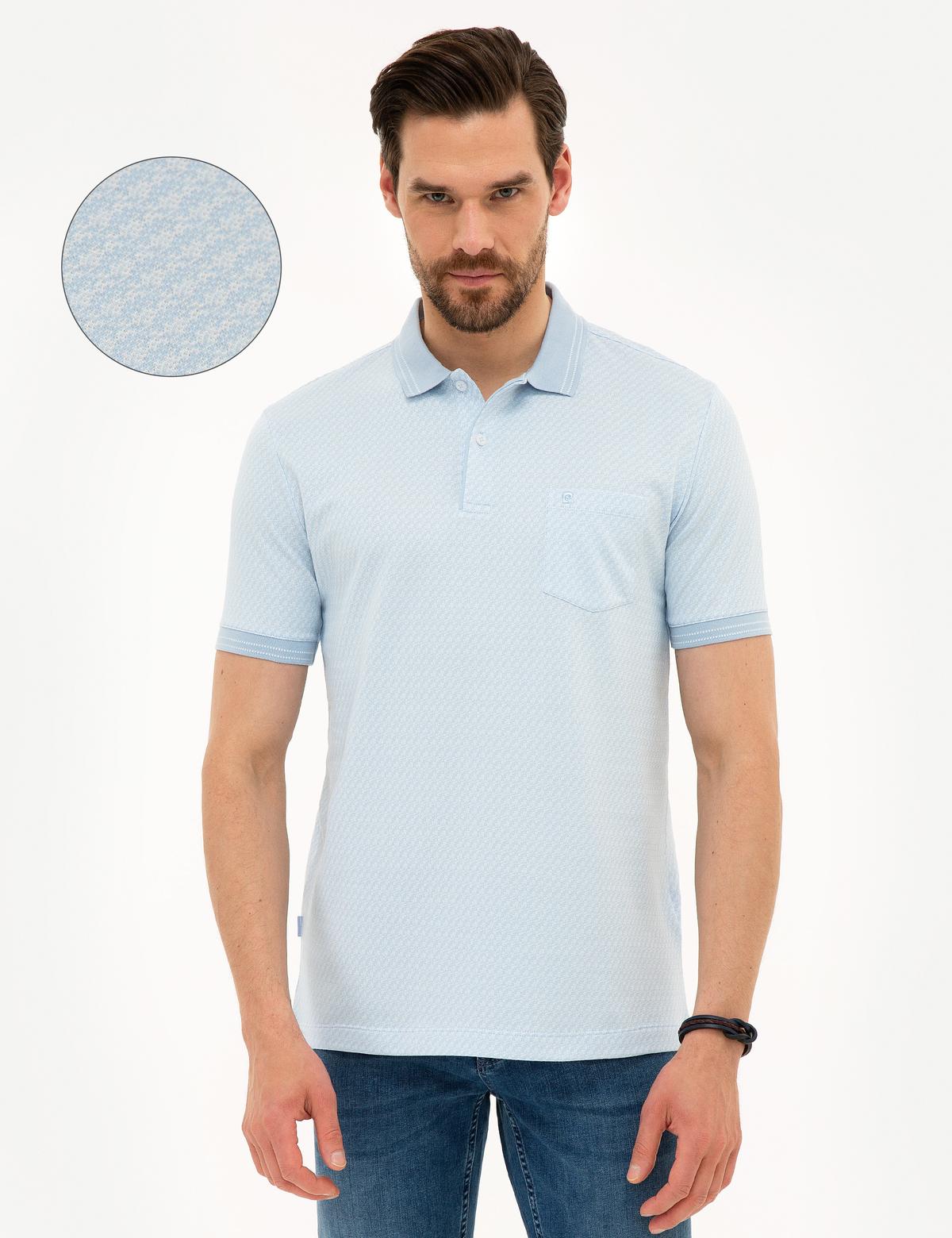 Açık Mavi Regular Fit Polo Yaka Tişört