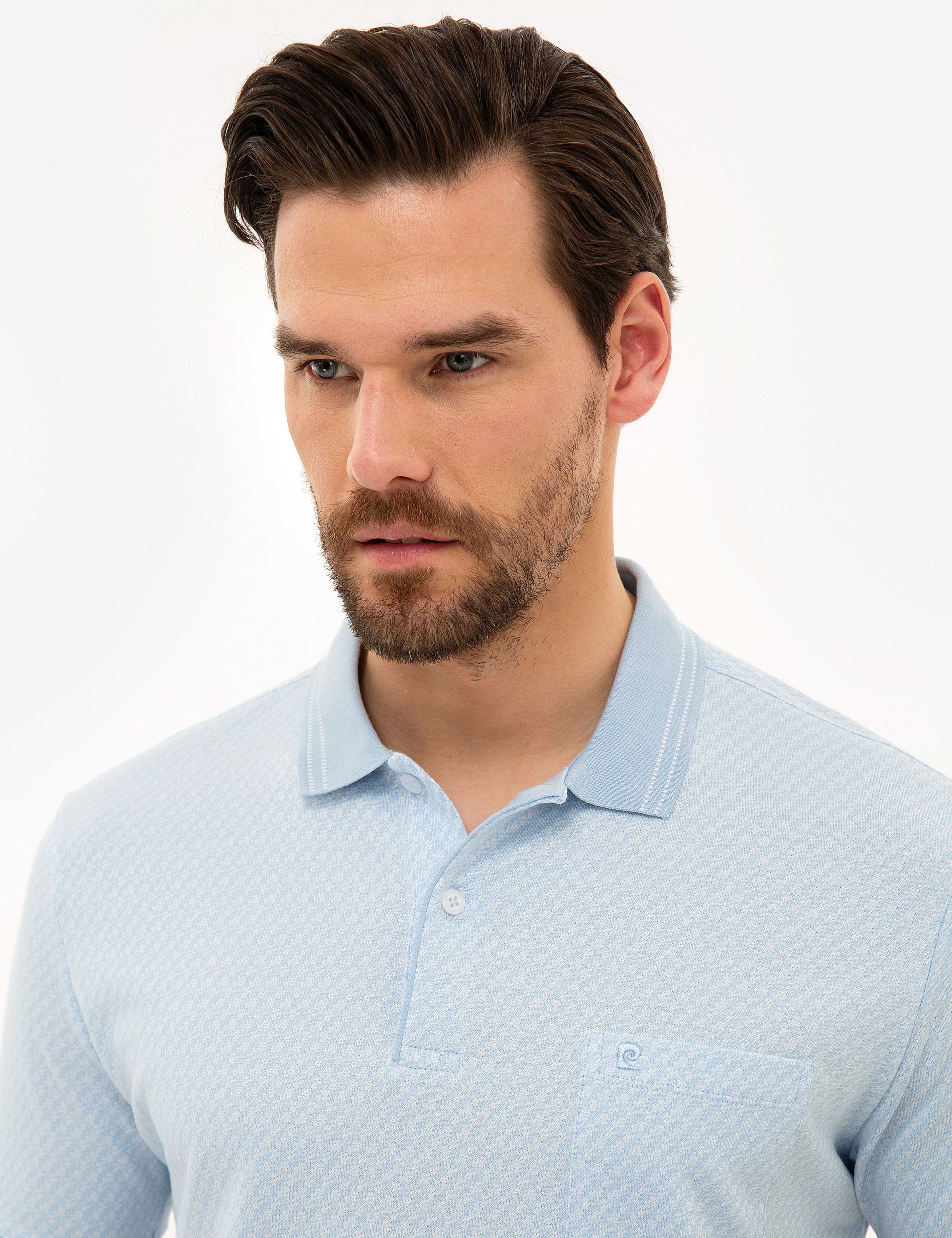 Açık Mavi Regular Fit Polo Yaka Tişört