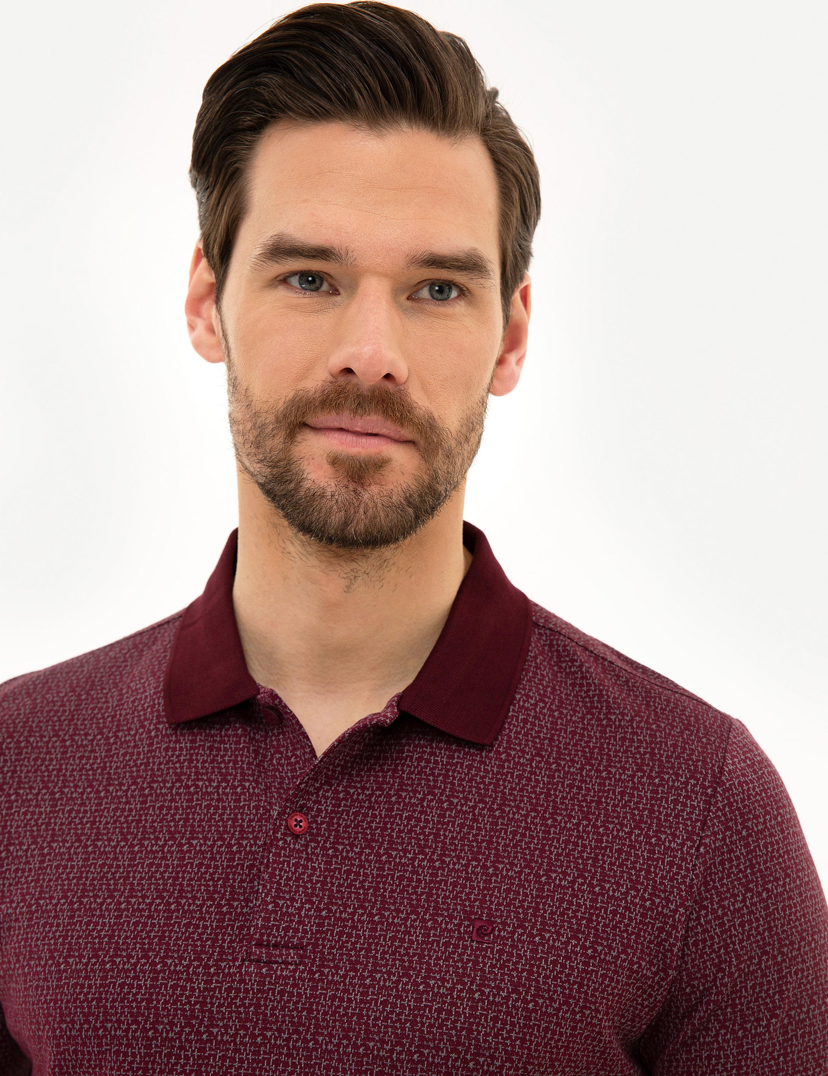 Bordo Slim Fit Polo Yaka T-Shirt