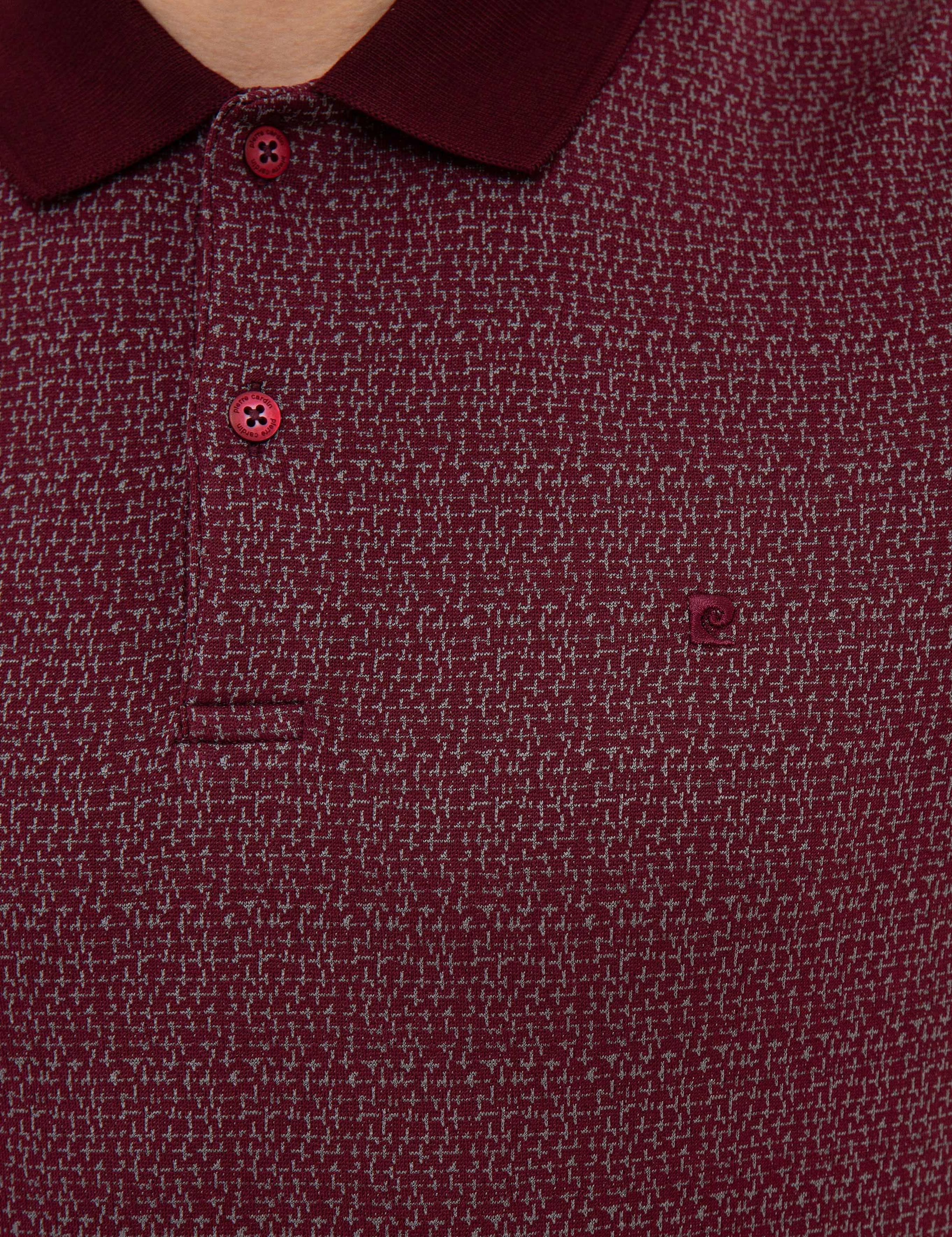 Bordo Slim Fit Polo Yaka T-Shirt