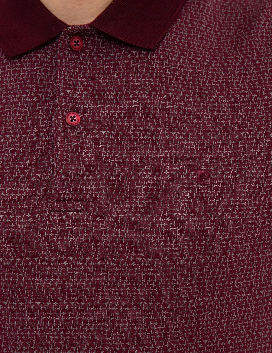 Bordo Slim Fit Polo Yaka T-Shirt