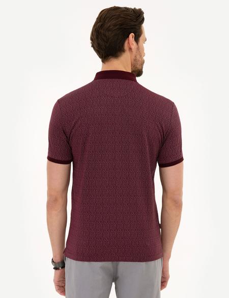 Bordo Slim Fit Polo Yaka T-Shirt - 50219476016