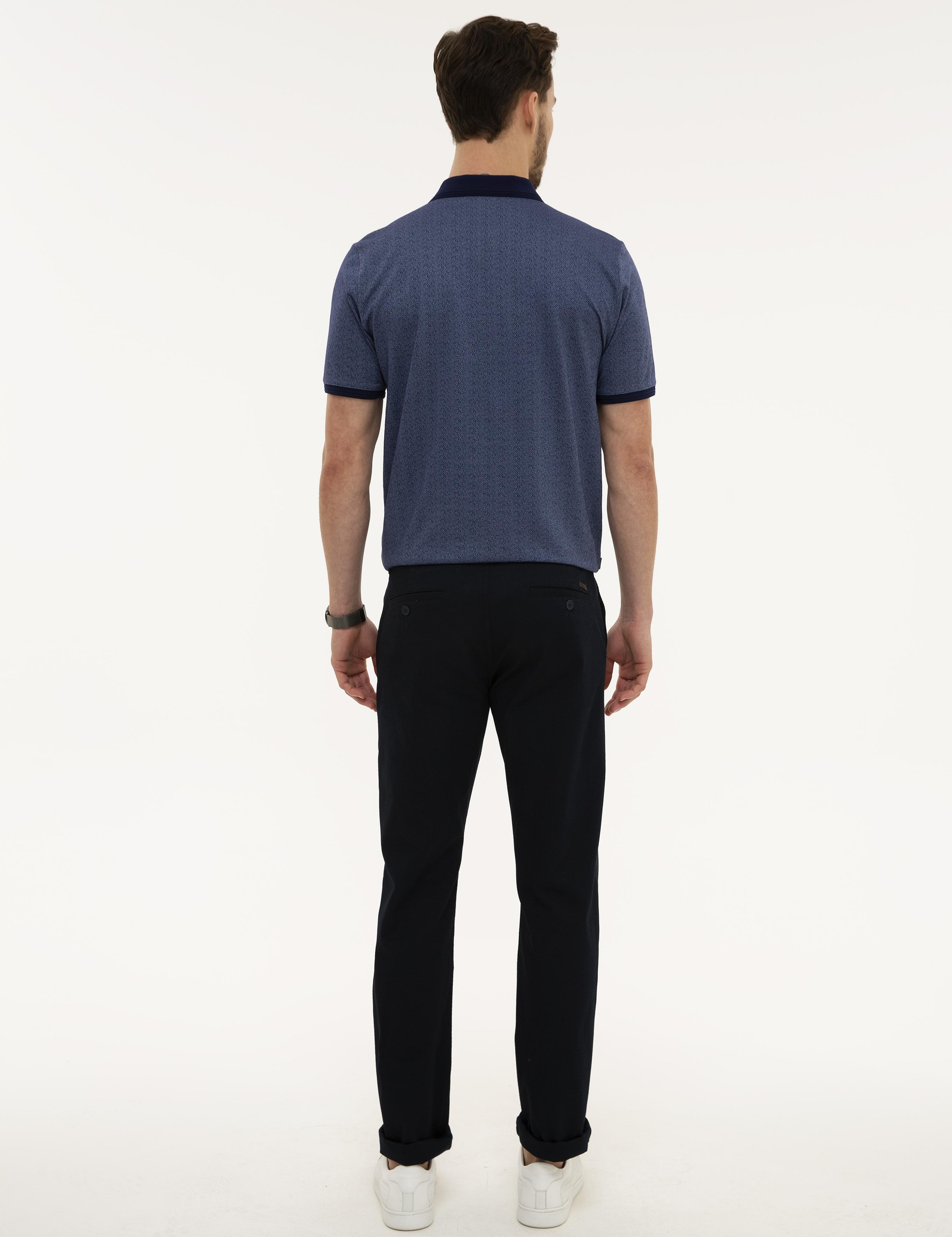Lacivert Regular Fit Chino Pantolon