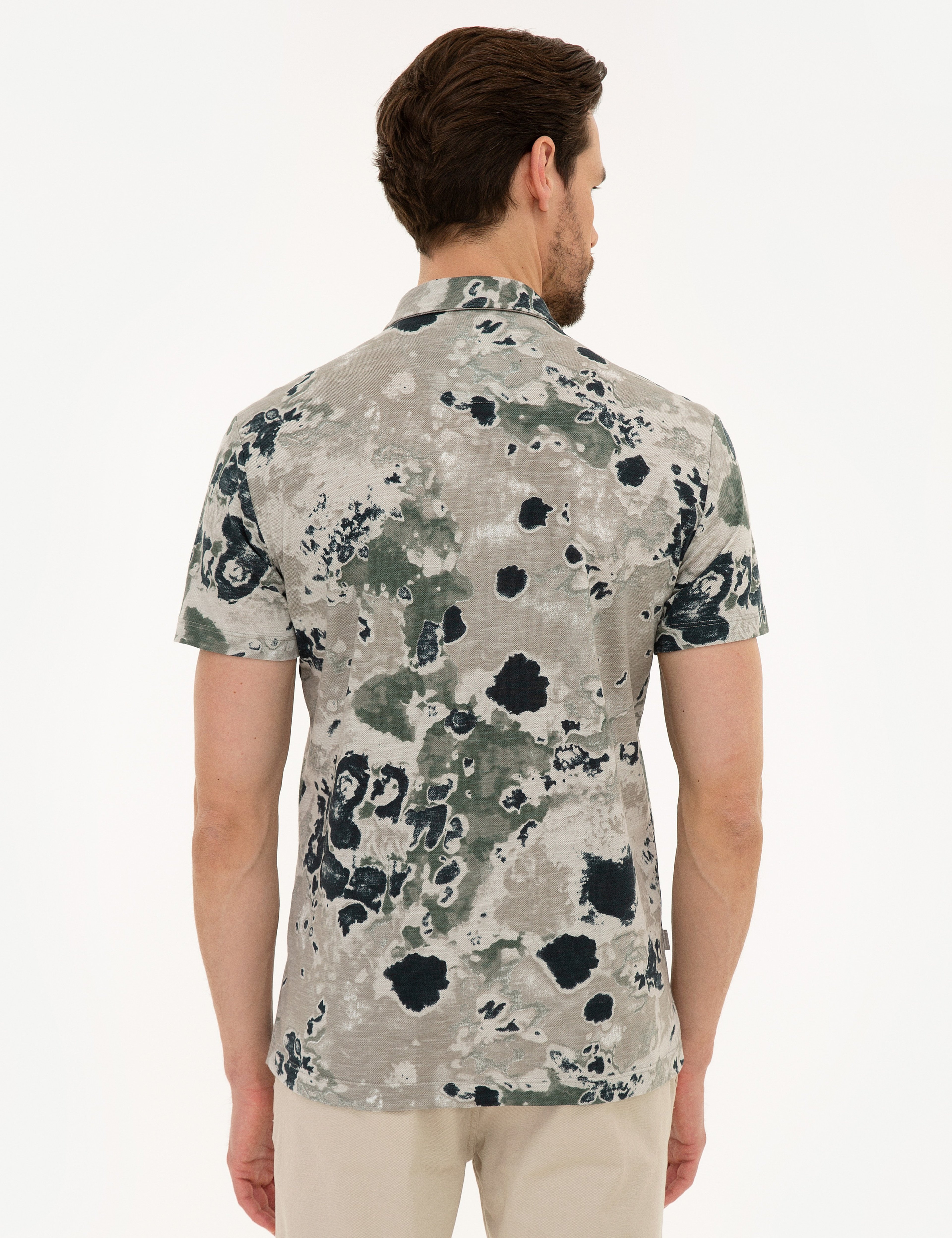 Koyu Gri Slim Fit Polo Yaka Tişört