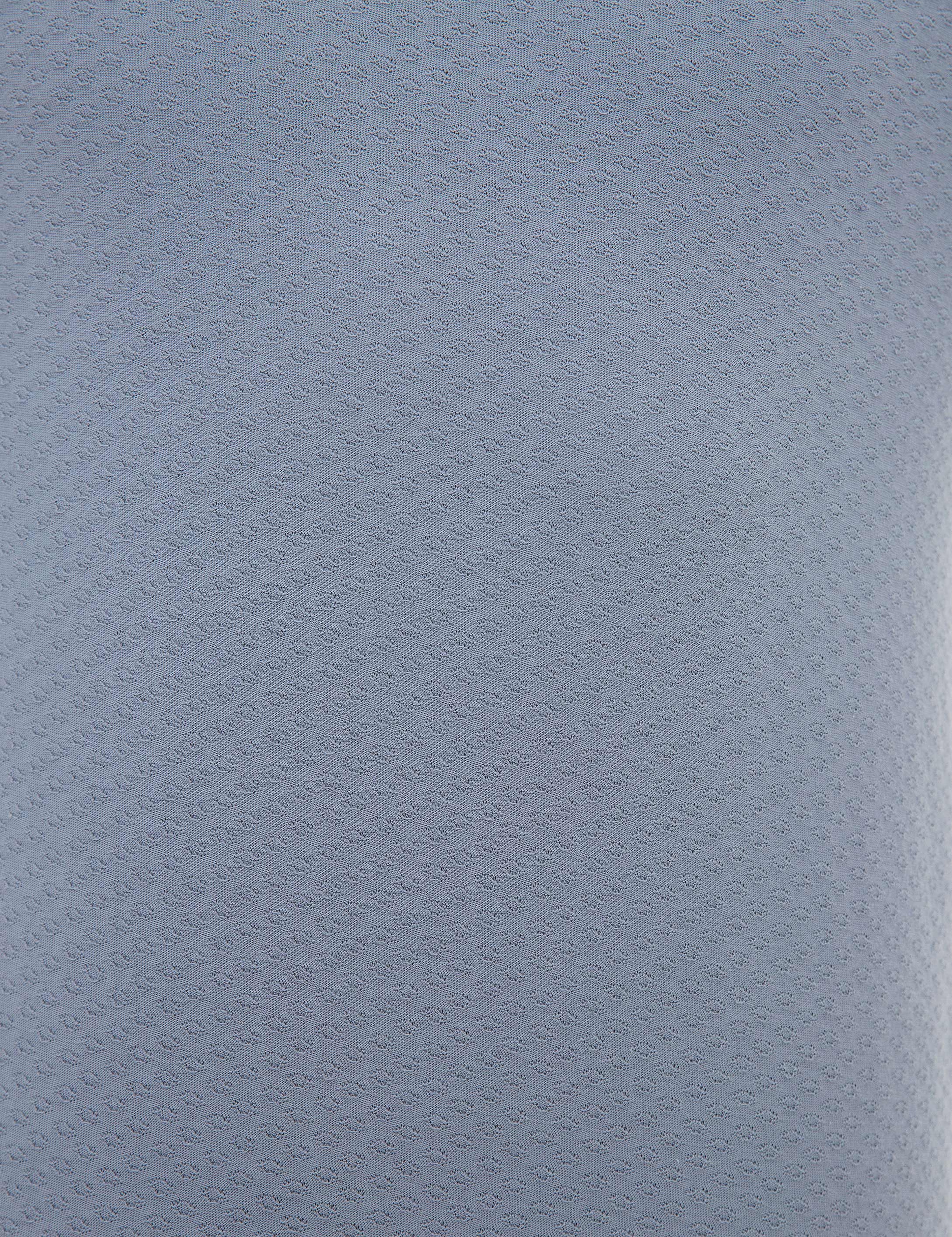 Lila Slim Fit Polo Yaka Tişört - Image 5