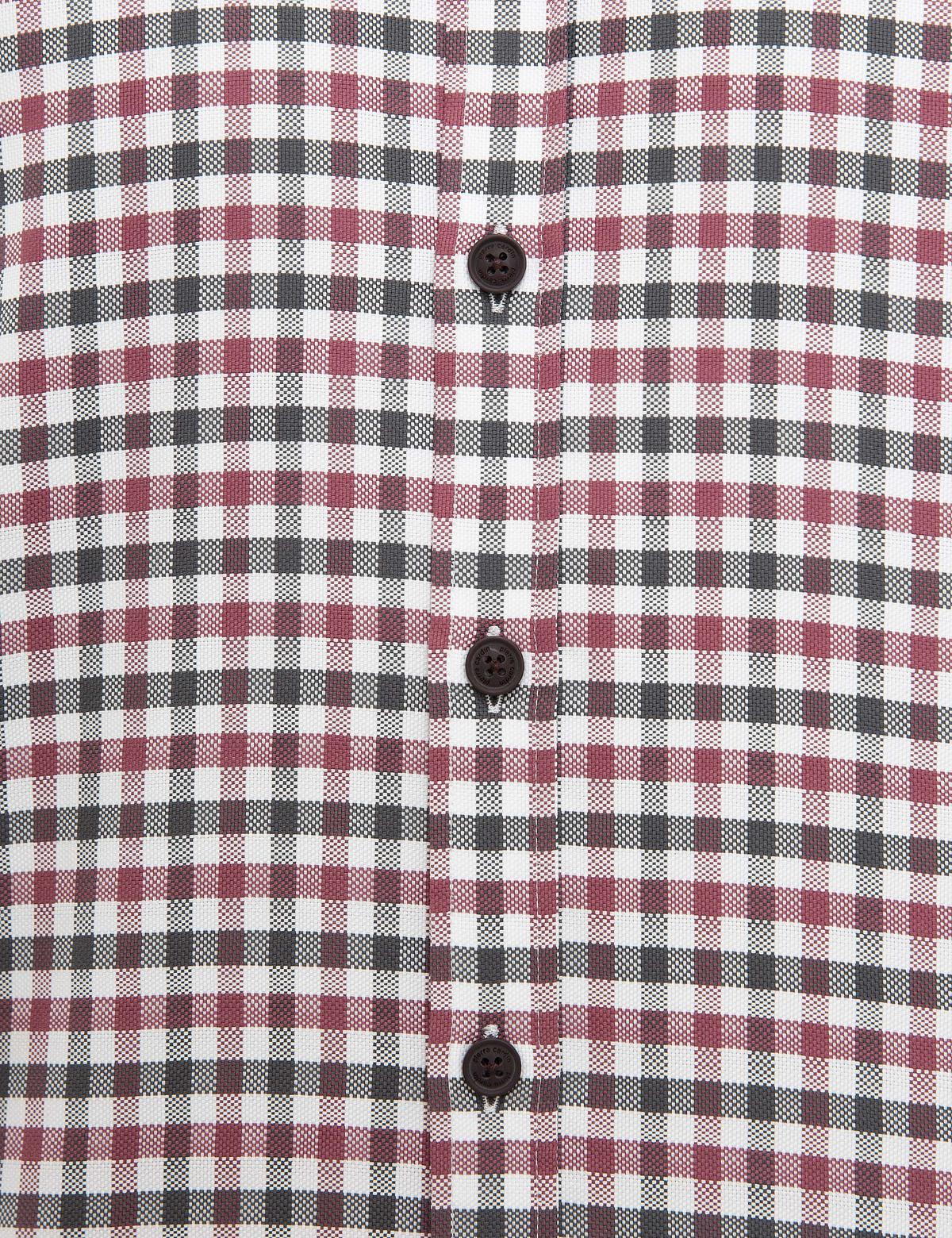 Bordo Slim Fit Uzun Kollu Gömlek - 50219435007