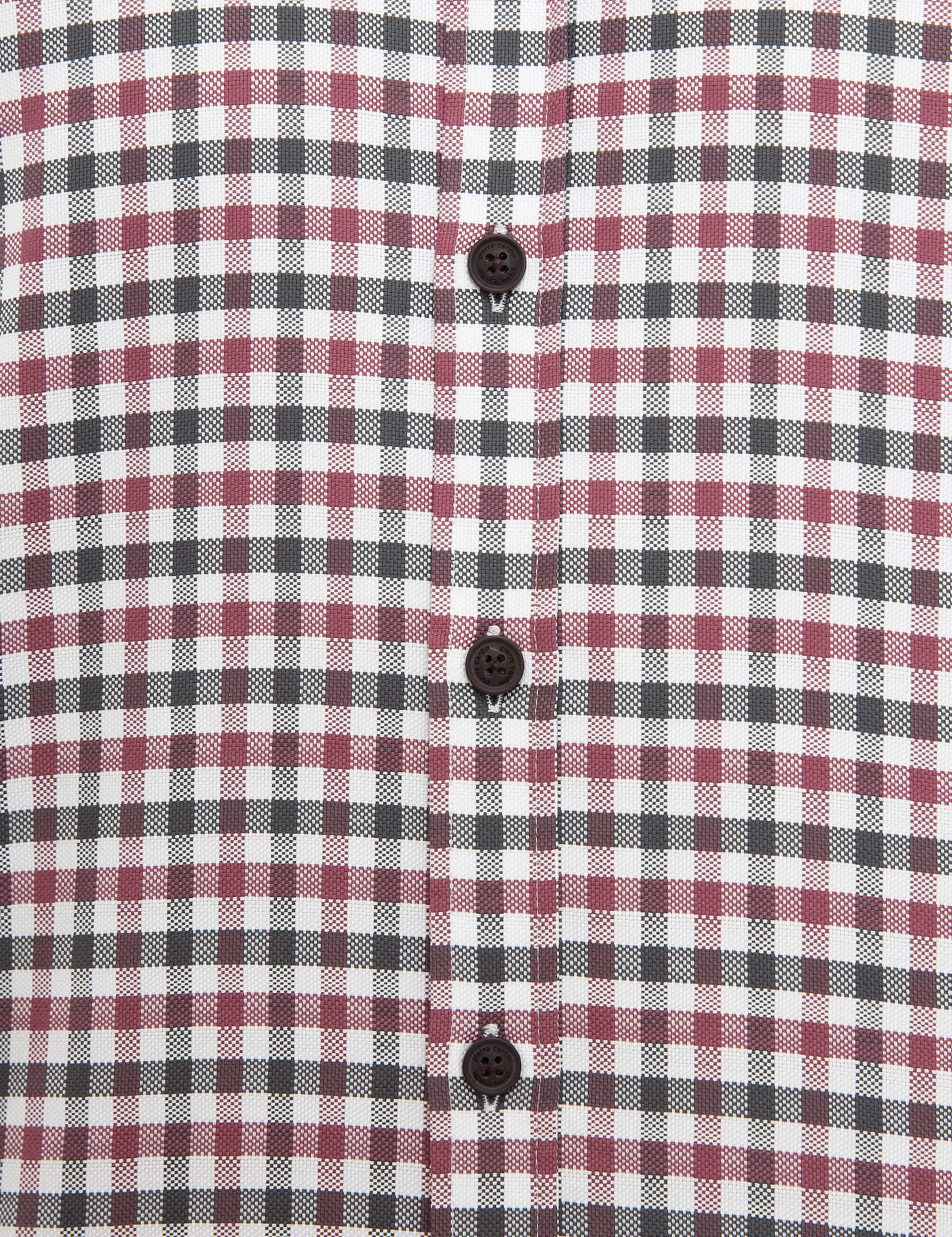 Bordo Slim Fit Uzun Kollu Gömlek - Image 6