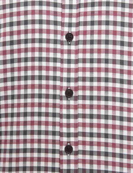 Bordo Slim Fit Uzun Kollu Gömlek - 50219435007