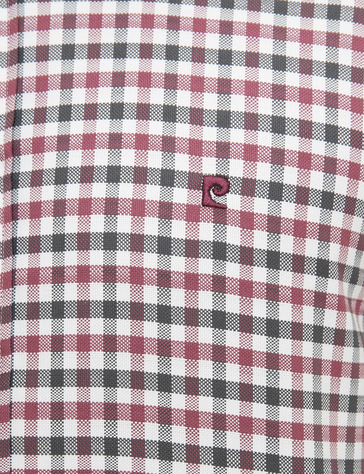 Bordo Slim Fit Uzun Kollu Gömlek - 50219435007