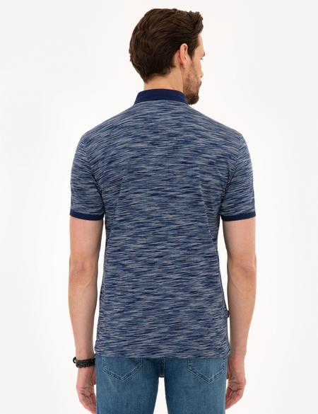 Lacivert Slim Fit Merserize Polo Yaka T-Shirt - 50219463001