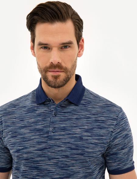 Lacivert Slim Fit Merserize Polo Yaka T-Shirt - 50219463001