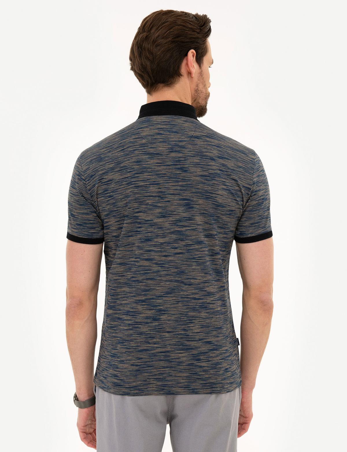 Lacivert Slim Fit Merserize Polo Yaka T-Shirt - 50219463032