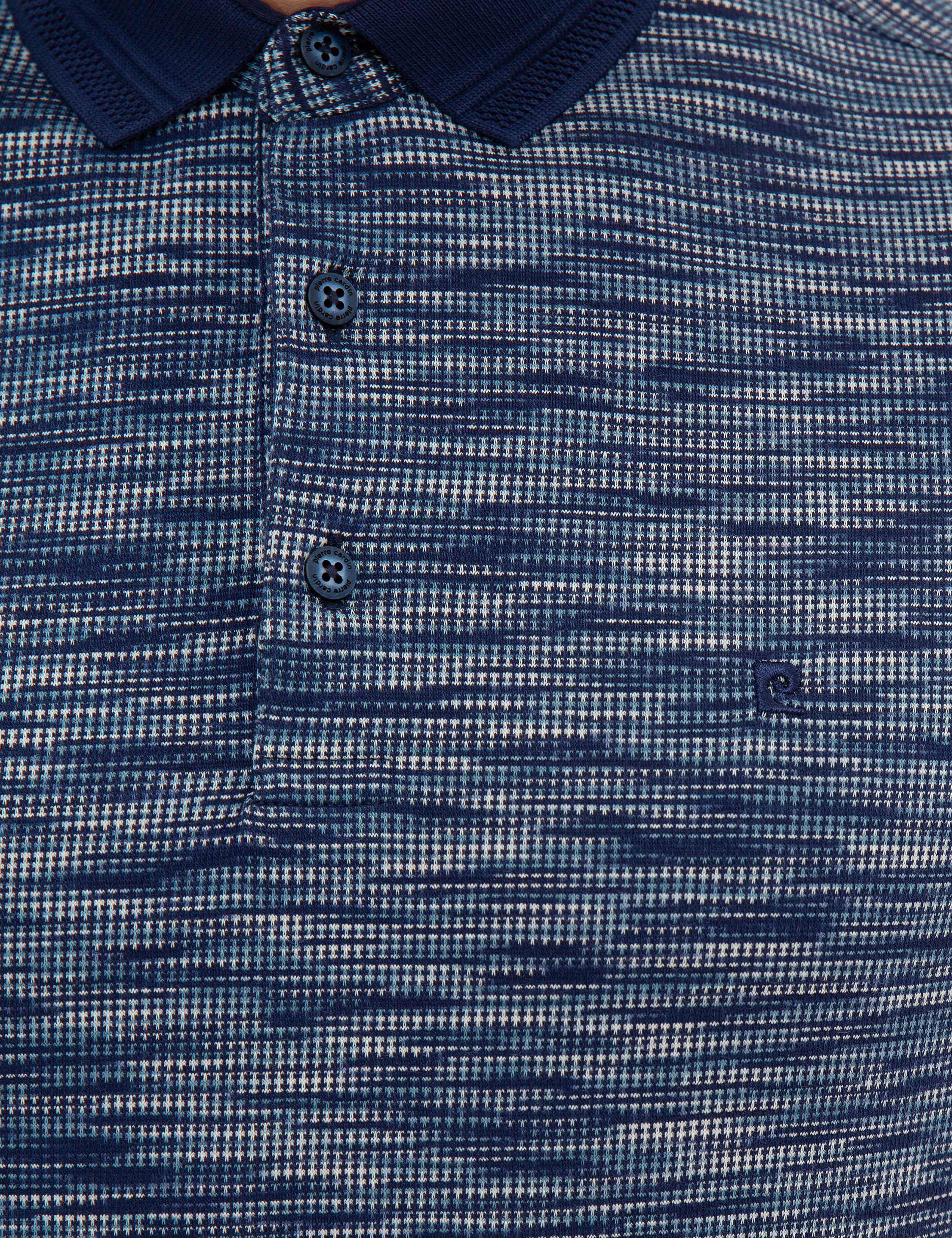 Lacivert Slim Fit Merserize Polo Yaka T-Shirt - Image 5