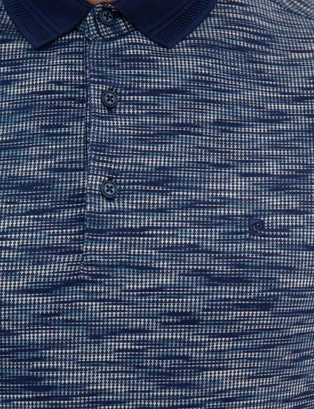 Lacivert Slim Fit Merserize Polo Yaka T-Shirt - 50219463001