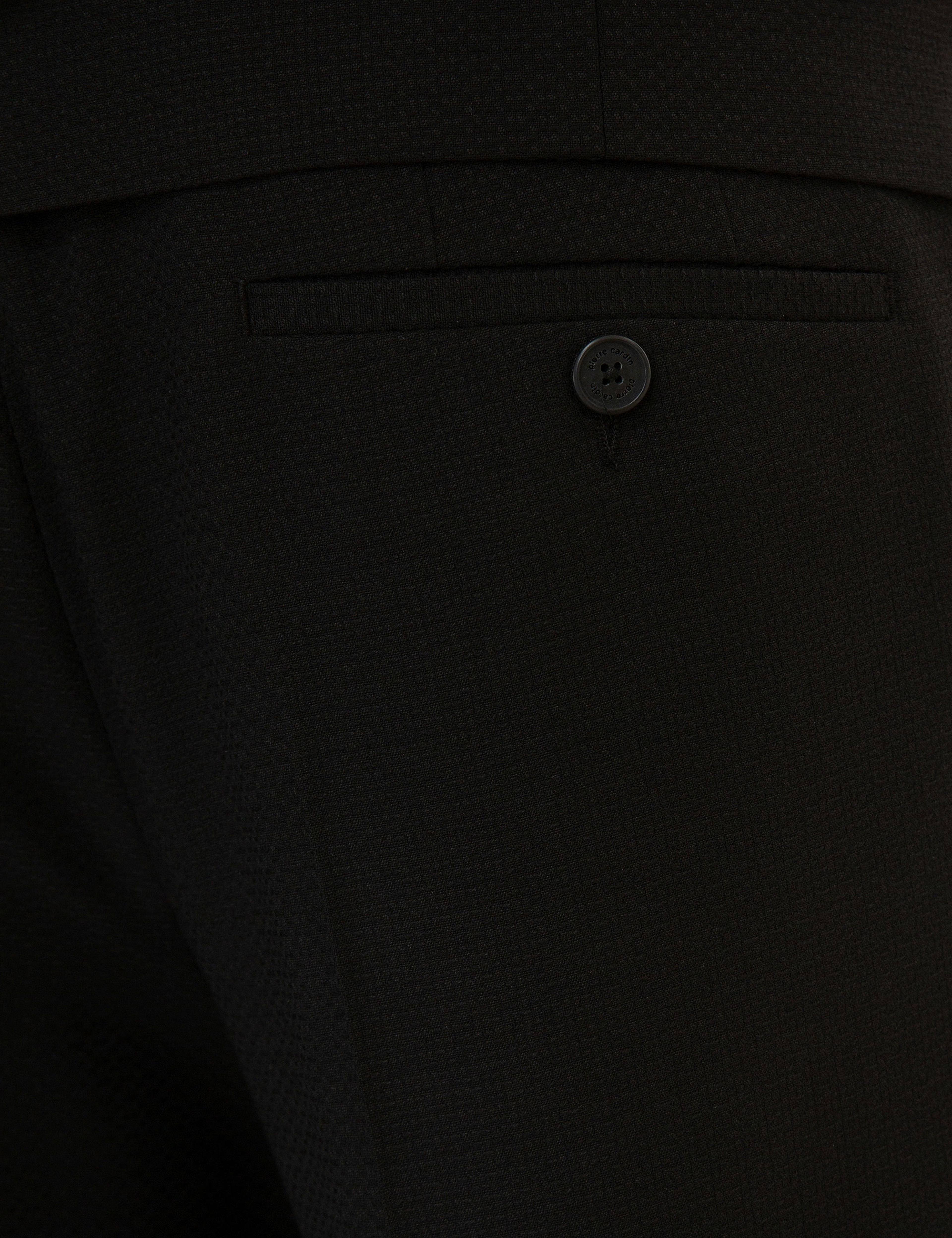 Siyah Ekstra Slim Fit Yelekli Takım Elbise - Image 6