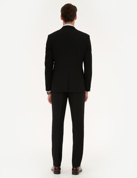 Siyah Ekstra Slim Fit Yelekli Takım Elbise - 50219930008