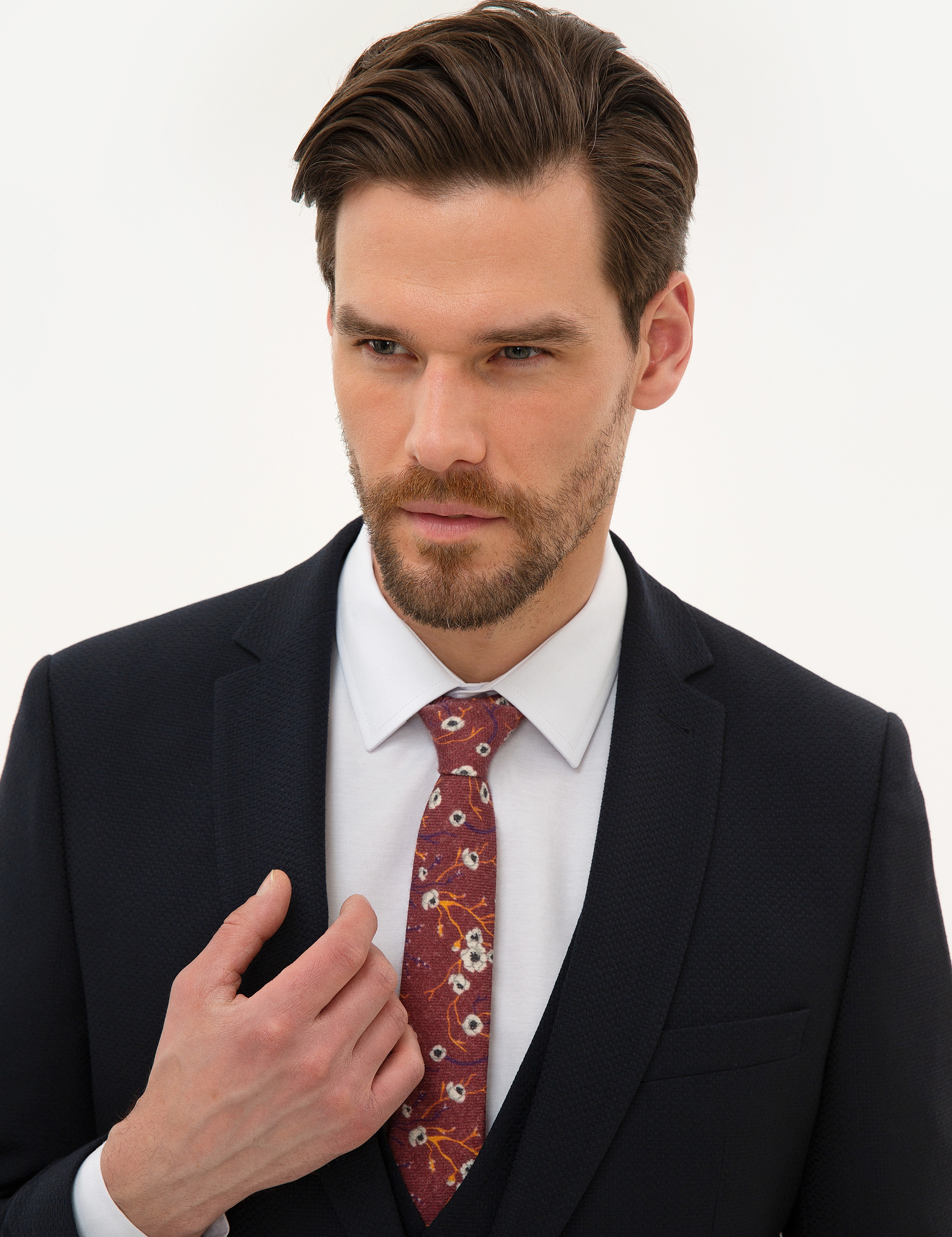 Lacivert Ekstra Slim Fit Yelekli Takım Elbise - Image 2