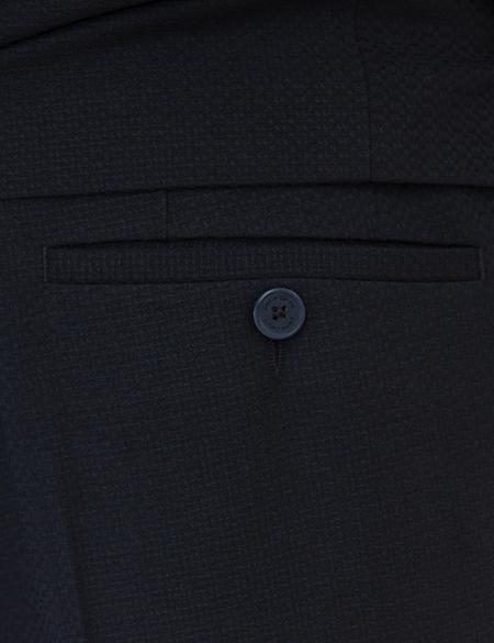 Lacivert Ekstra Slim Fit Yelekli Takım Elbise - 50219930044