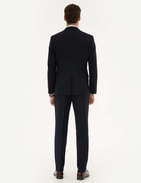 Lacivert Ekstra Slim Fit Yelekli Takım Elbise - 50219930044