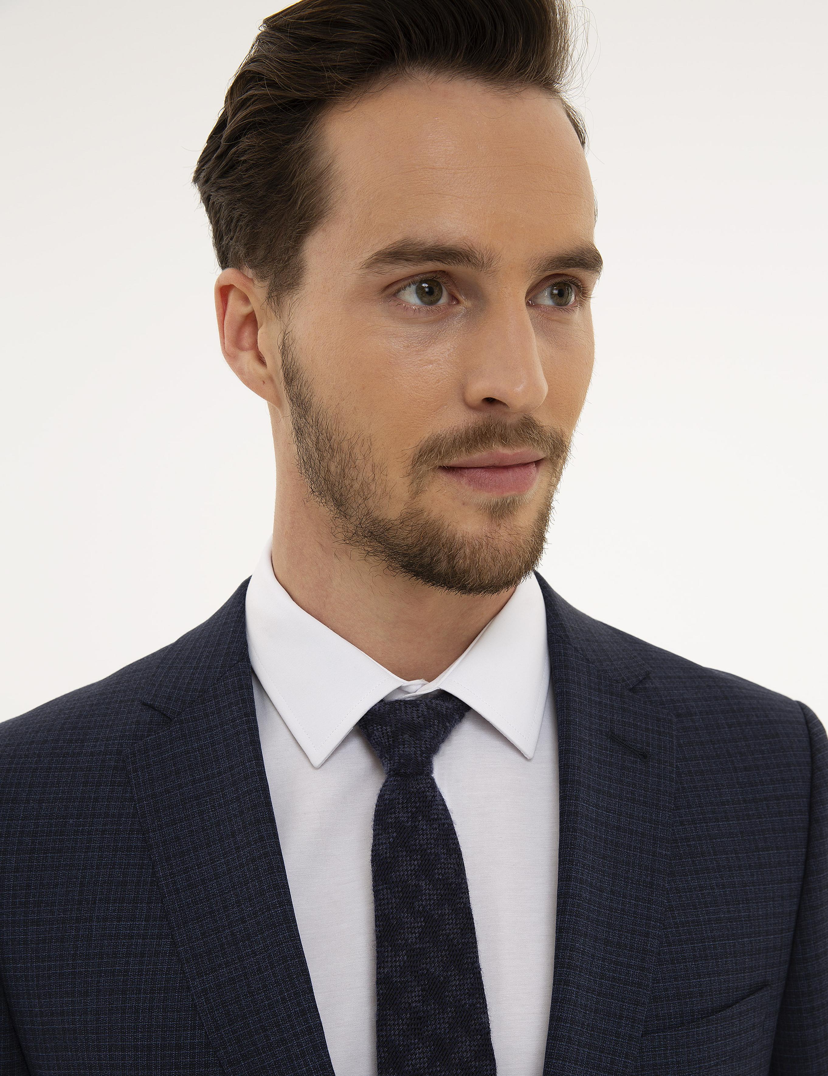 Lacivert Ekstra Slim Fit Takım Elbise