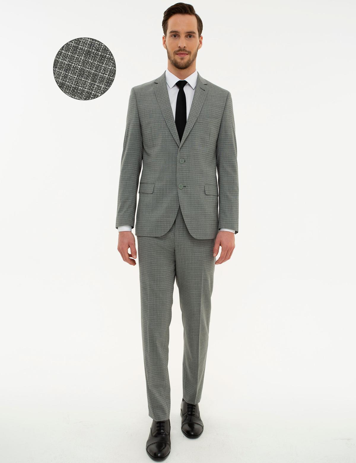 Gri Ex. Slim Fit Takım Elbise