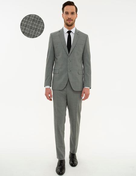 Gri Ex. Slim Fit Takım Elbise - 50219960041