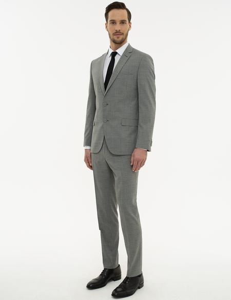 Gri Ex. Slim Fit Takım Elbise - 50219960041
