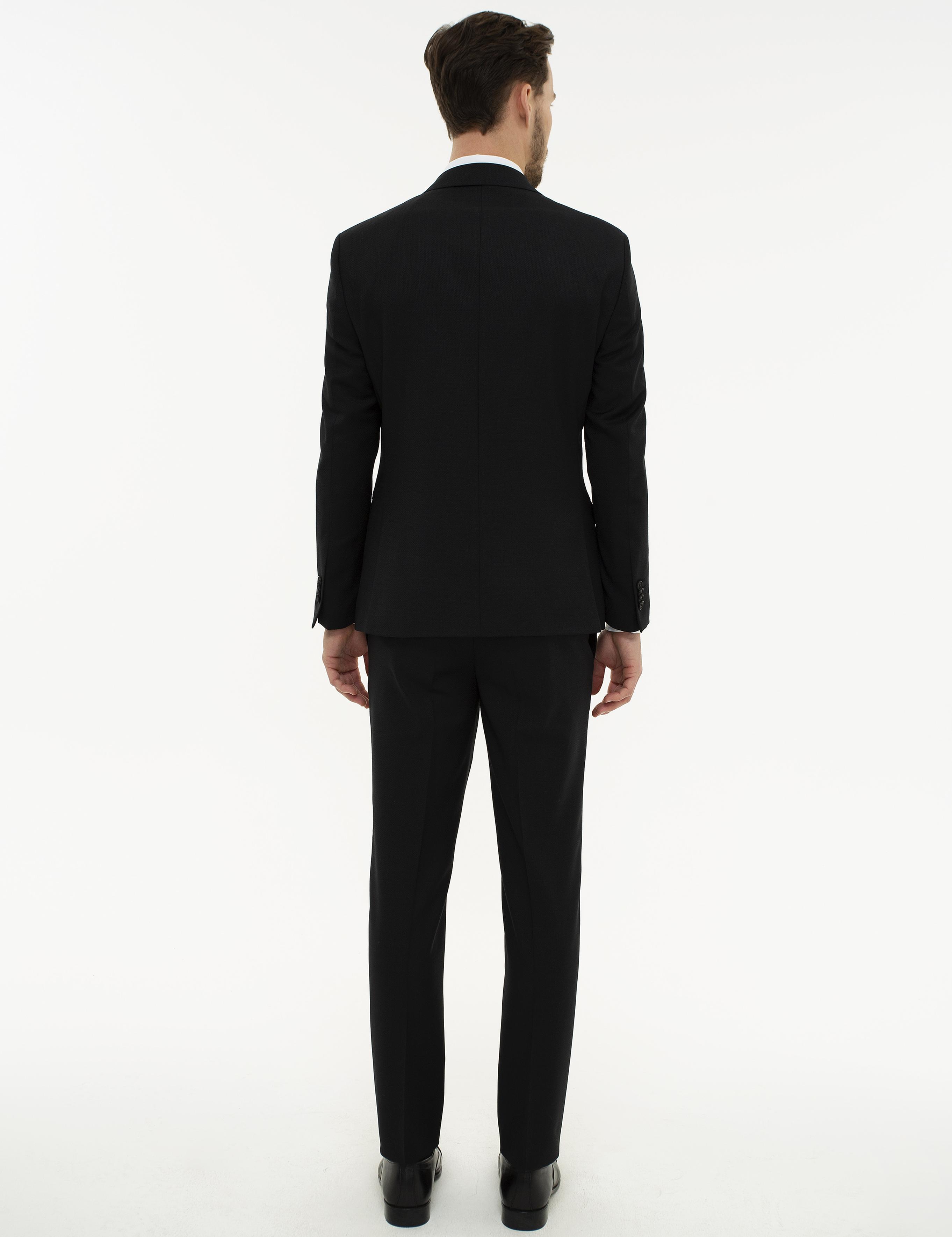 Siyah Slim Fit Takım Elbise