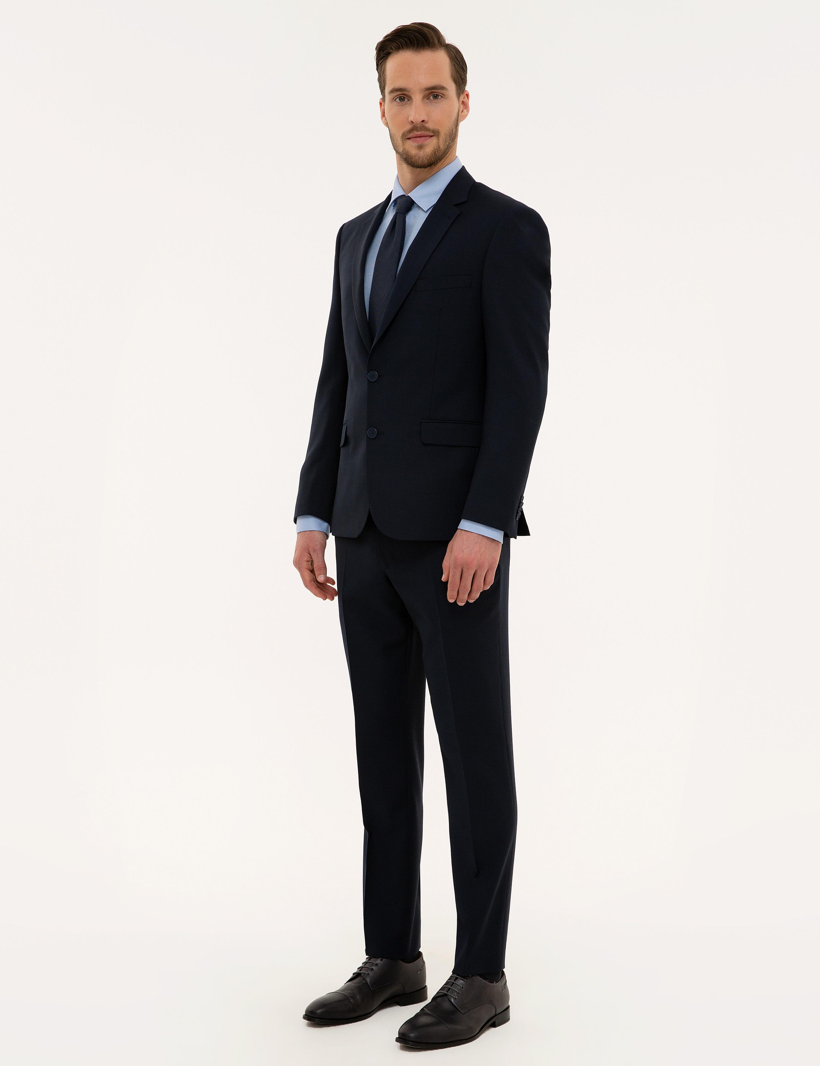 Lacivert Slim Fit Takım Elbise